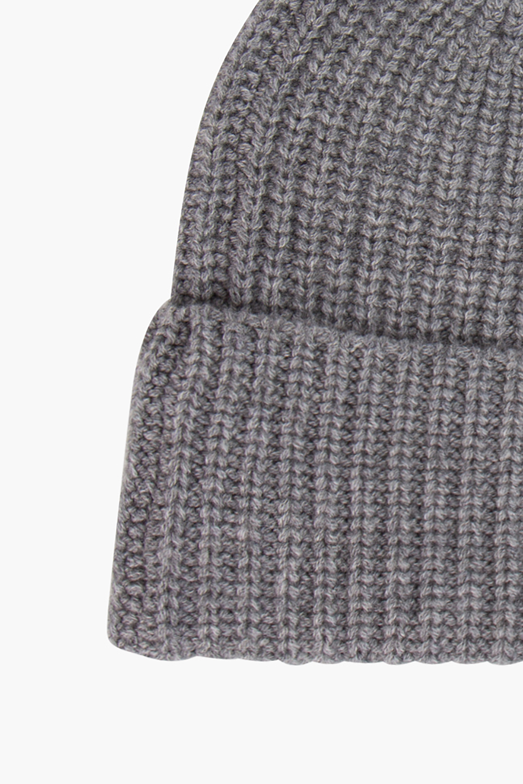 0039 ITALY Ribbed Cashmere-Wool Blend Hat