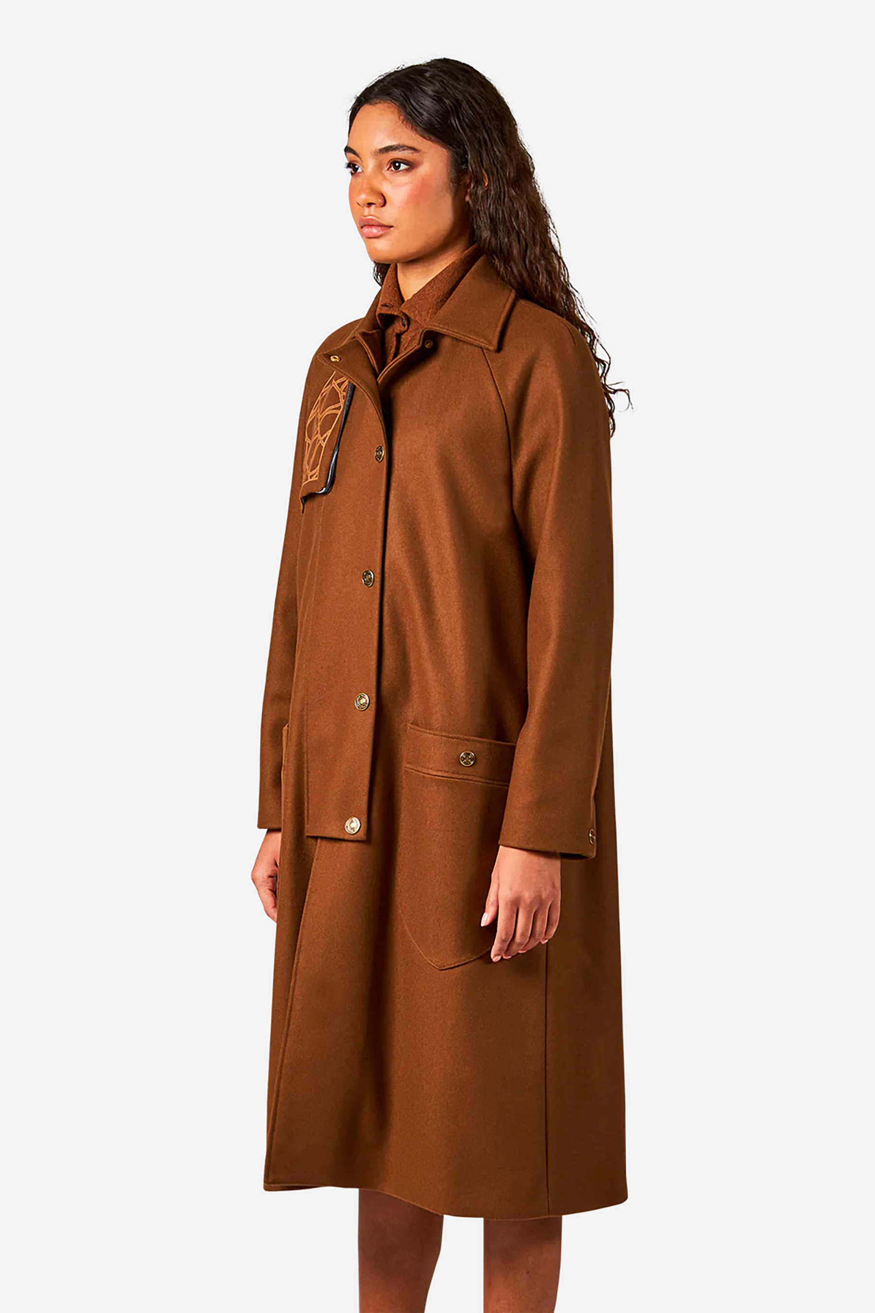 PHILIPPE MODEL Military Wool-Cashmere-Blend Trench Coat