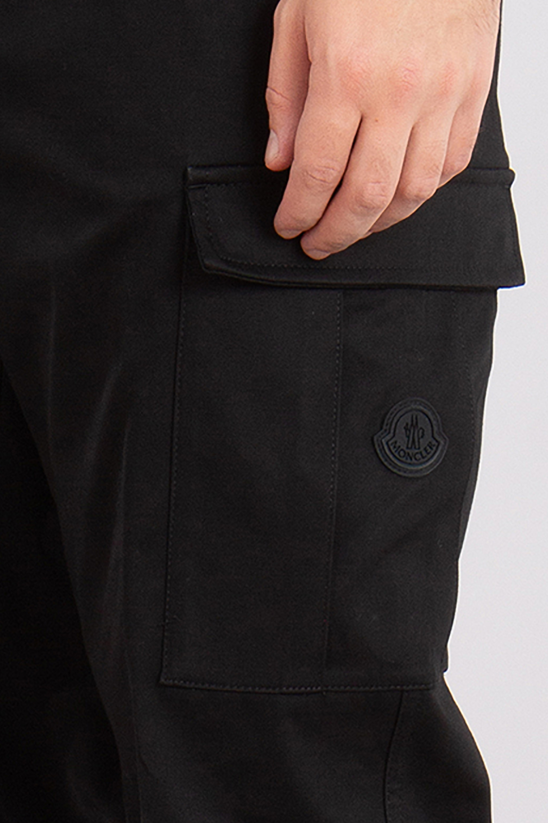 MONCLER Cotton Stretch Gabardine Cargo Pants