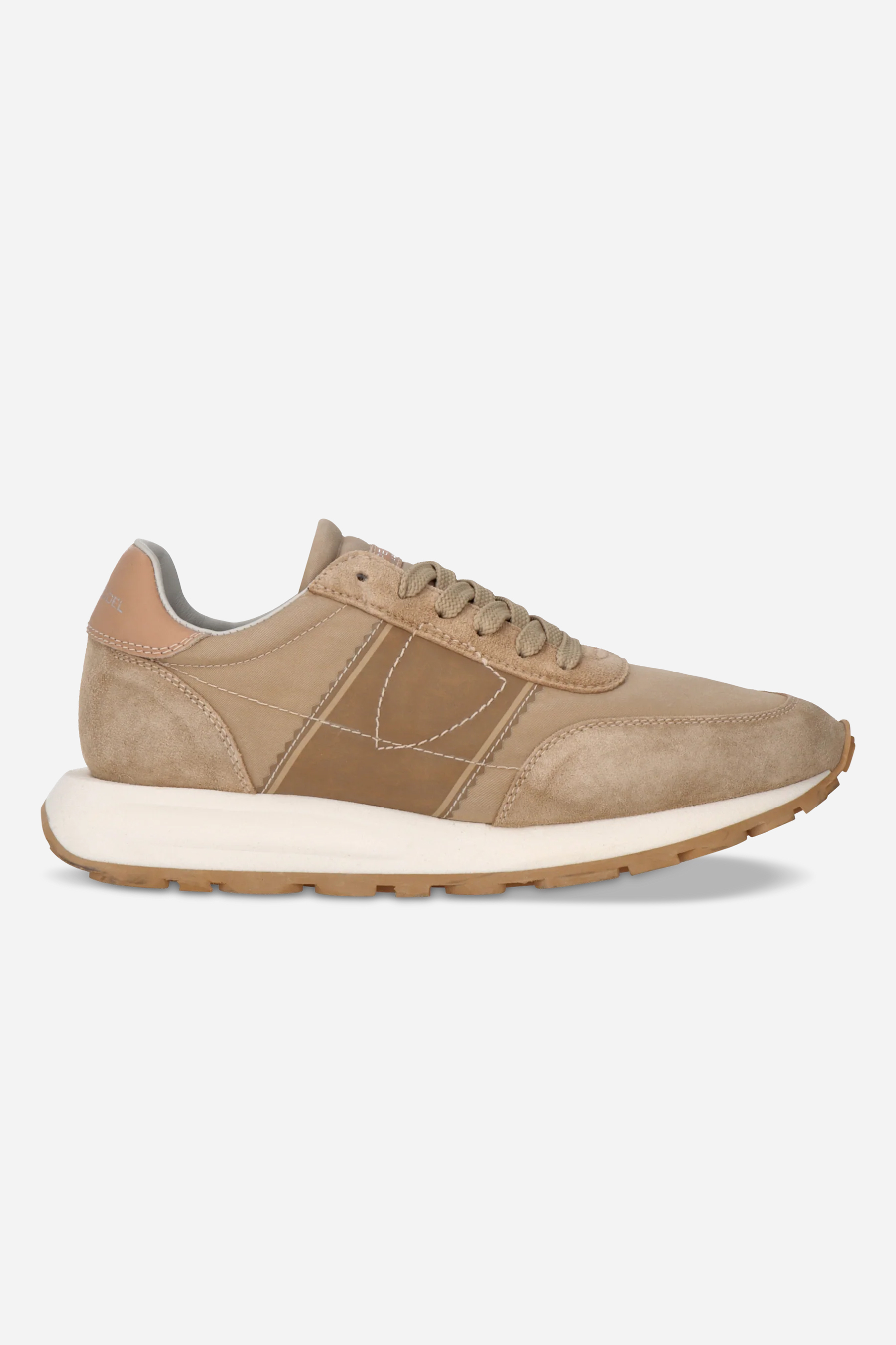 PHILIPPE MODEL Technical Fabric & Suede Running Sneakers Tour Low