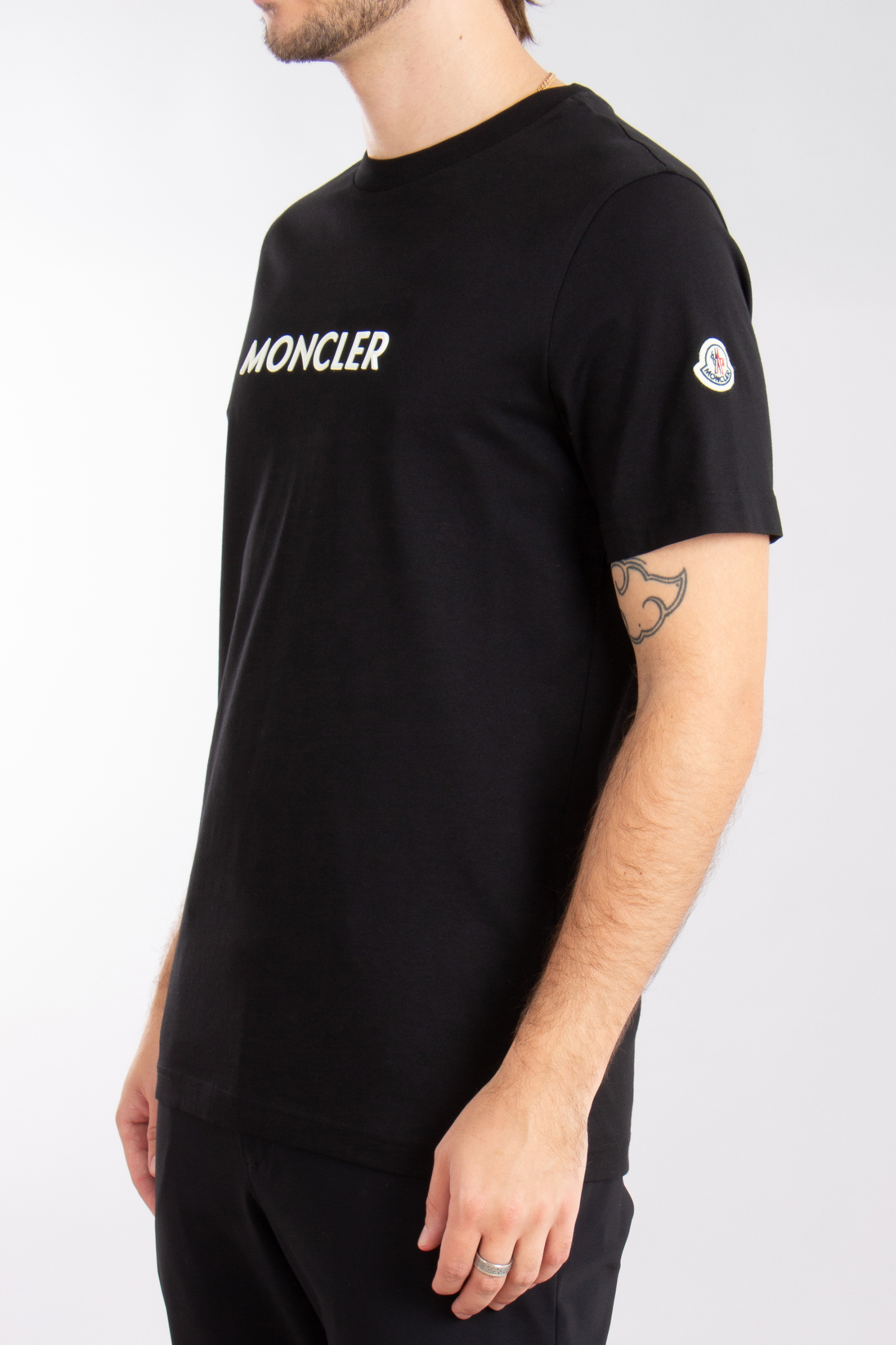 MONCLER Printed Organic Cotton Jersey T-Shirt