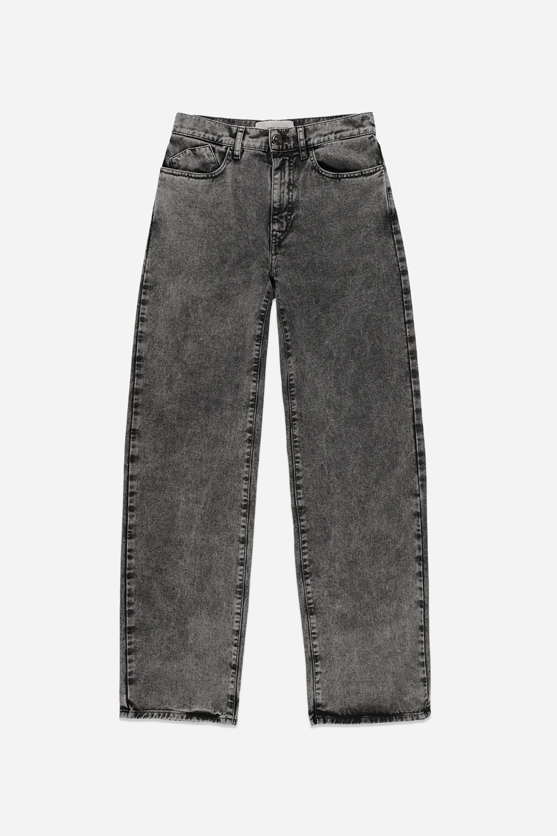 PHILIPPE MODEL Straight Marble Wash Cotton Denim Jeans