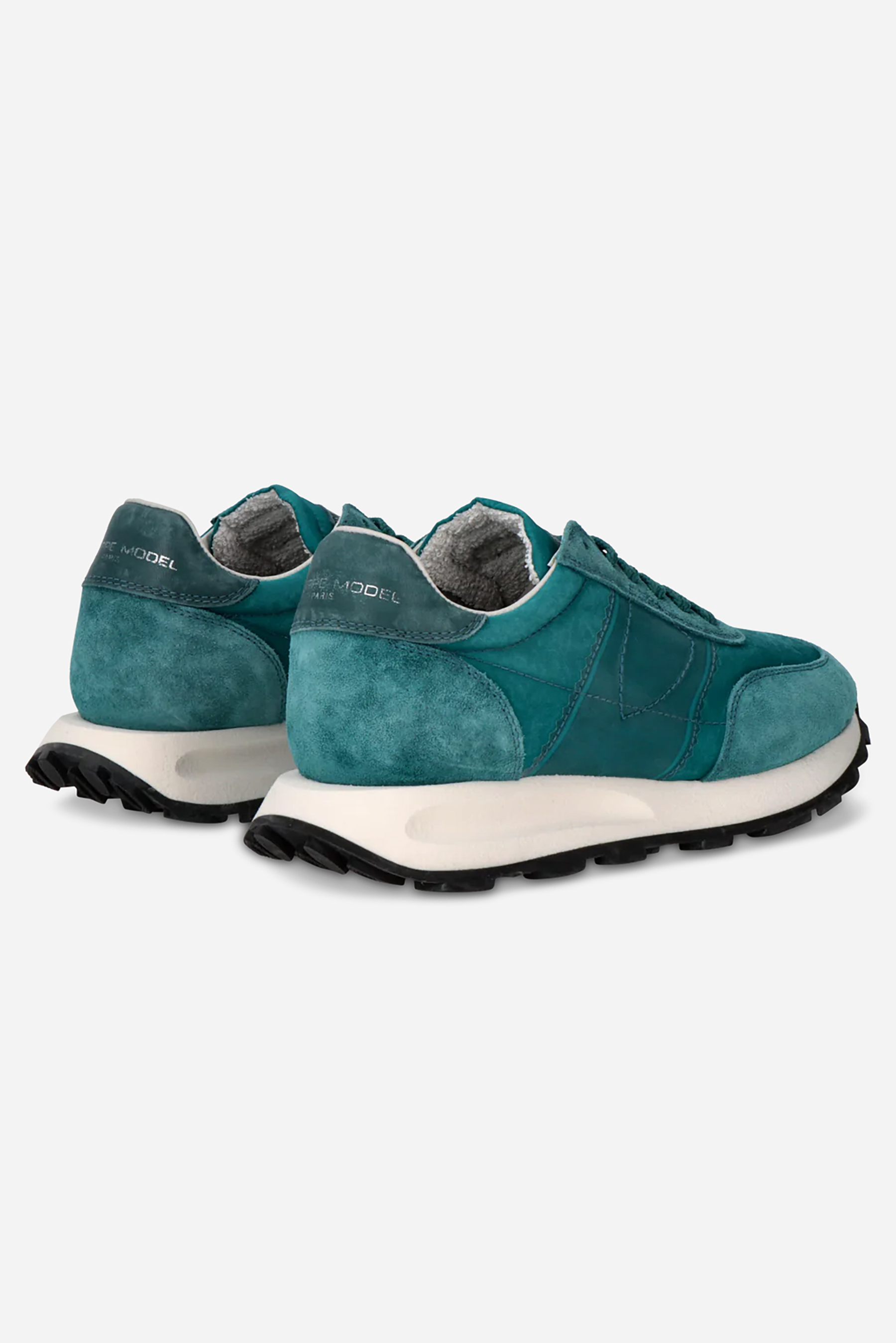 PHILIPPE MODEL Technical Fabric & Suede Running Sneakers Tour Low