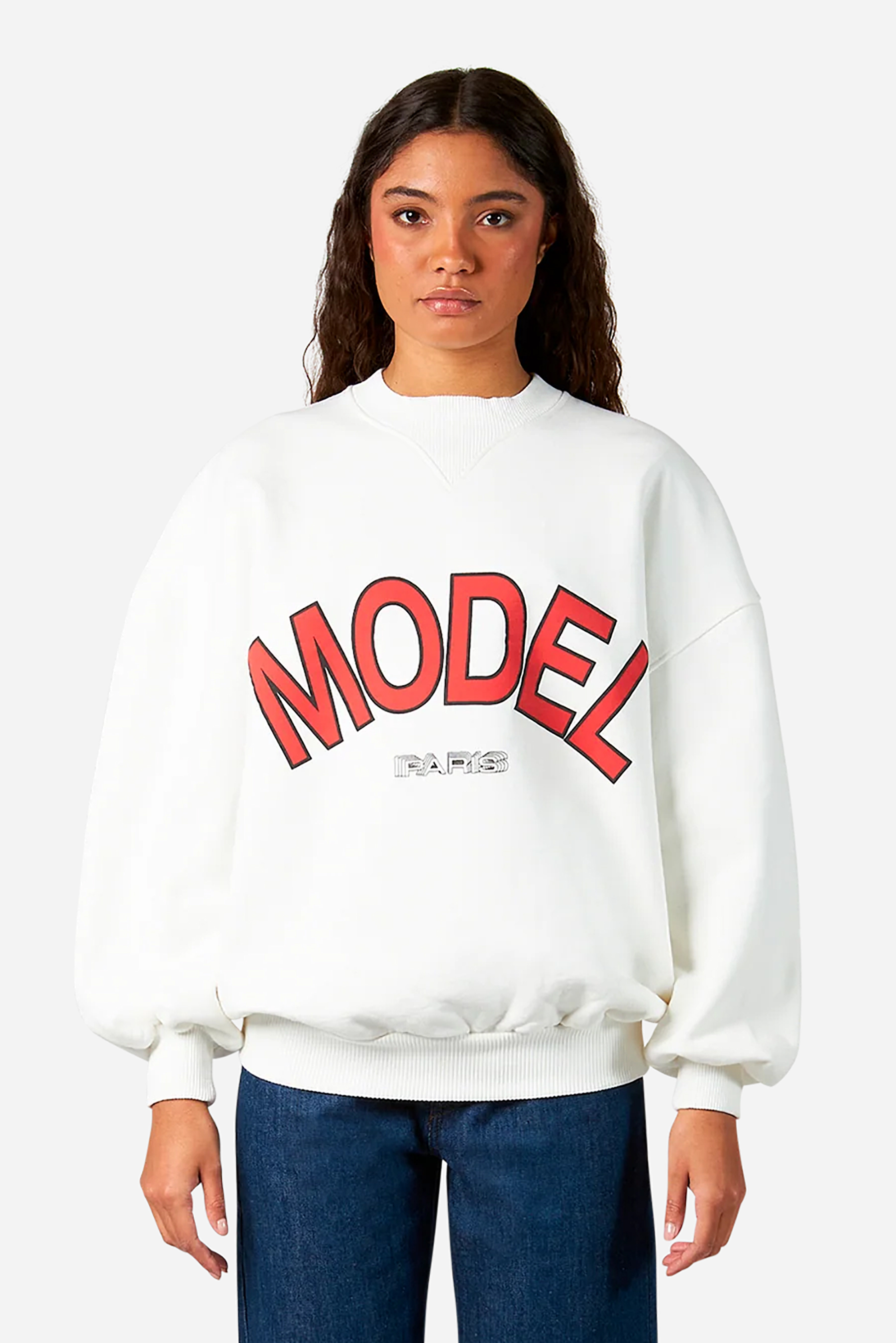 PHILIPPE MODEL Oversized Printed Cotton Sweatshirt