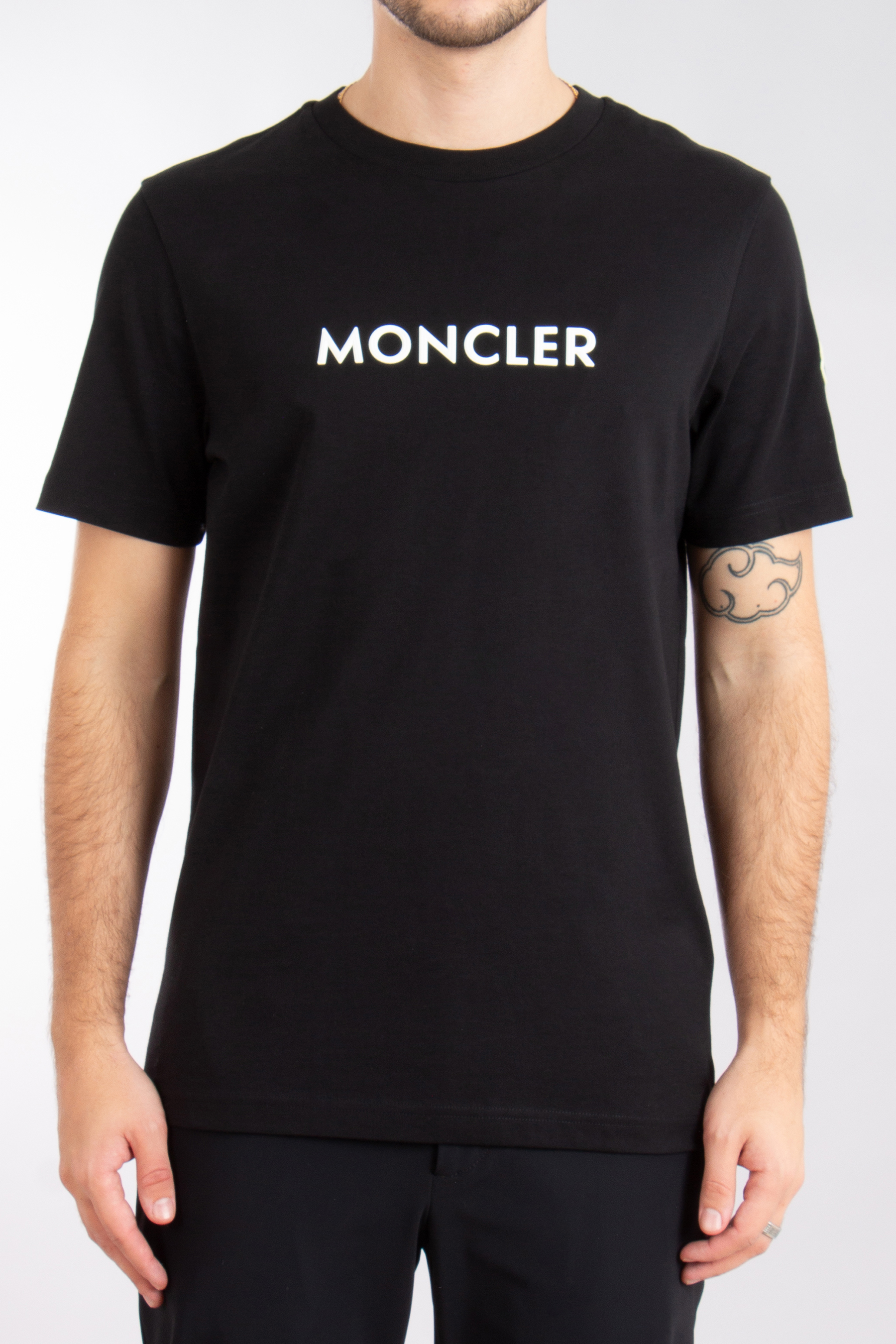 MONCLER Printed Organic Cotton Jersey T-Shirt