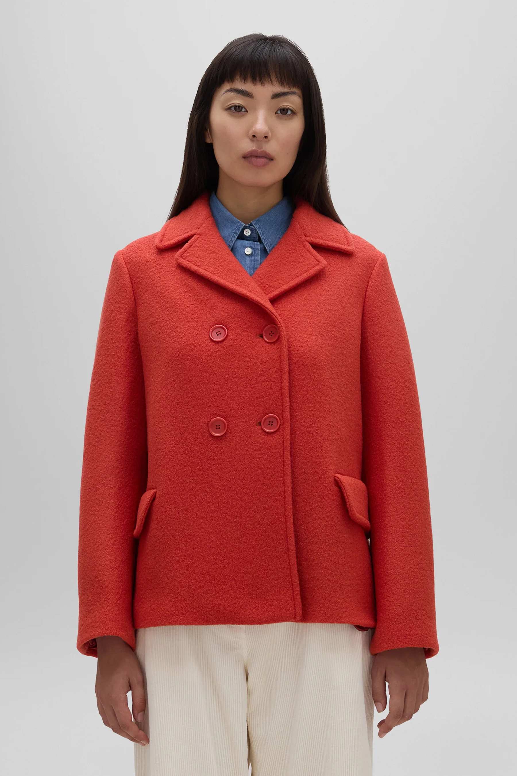 ASPESI Boxy Boiled Wool Jacket