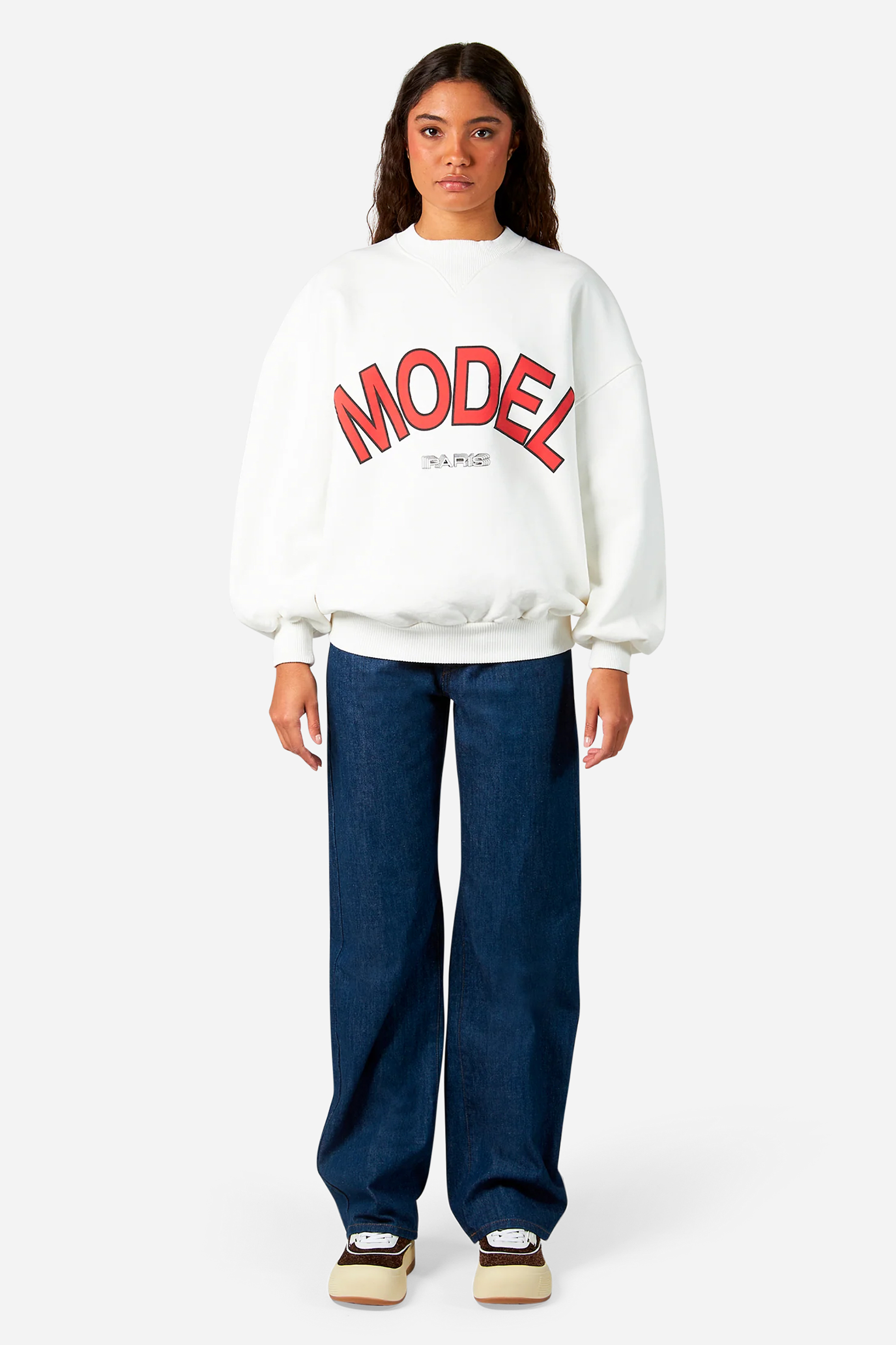 PHILIPPE MODEL Oversized Printed Cotton Sweatshirt