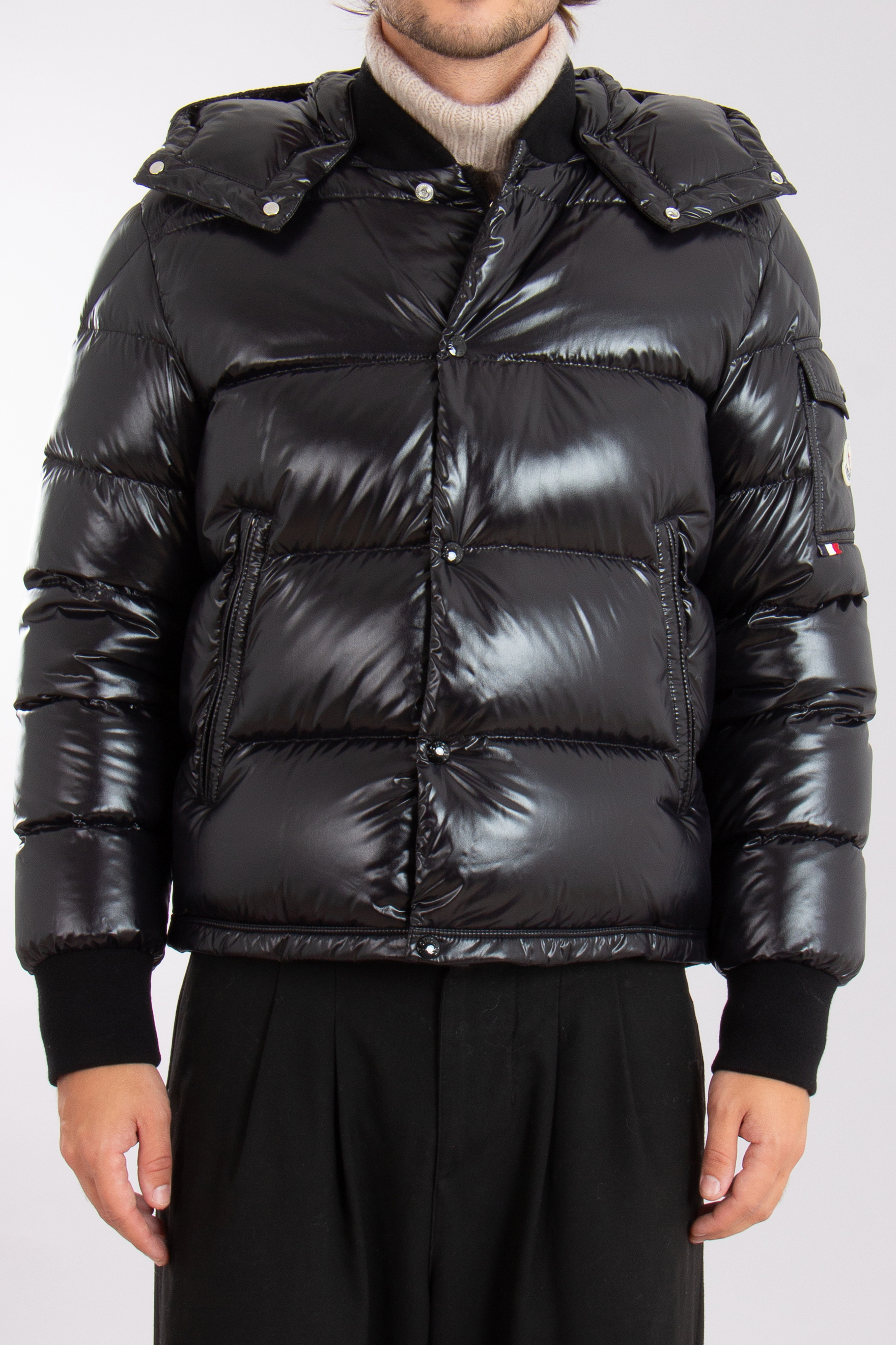 MONCLER Maljasset Nylon Laqué Down Jacket