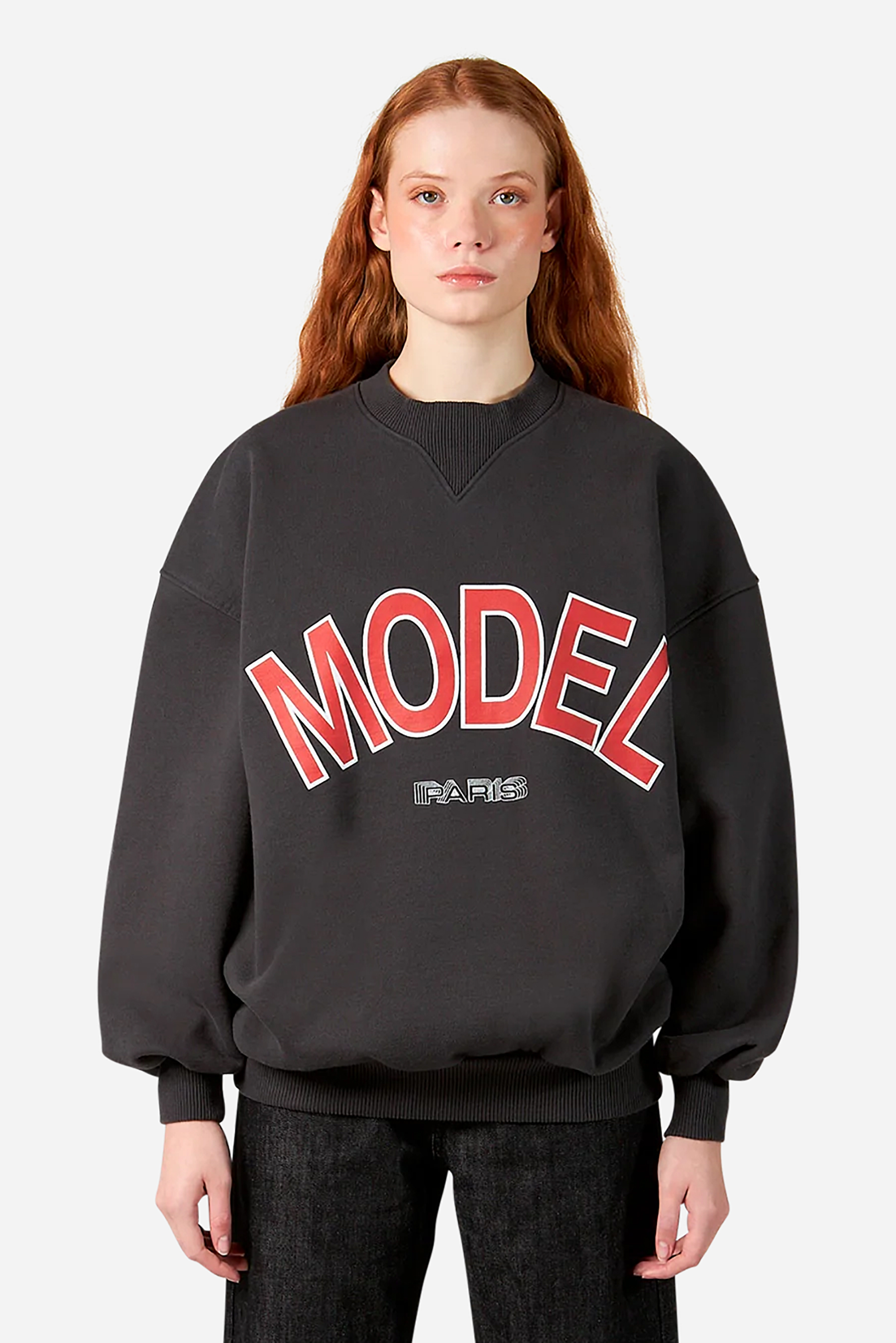 PHILIPPE MODEL Oversized Printed Cotton Sweatshirt