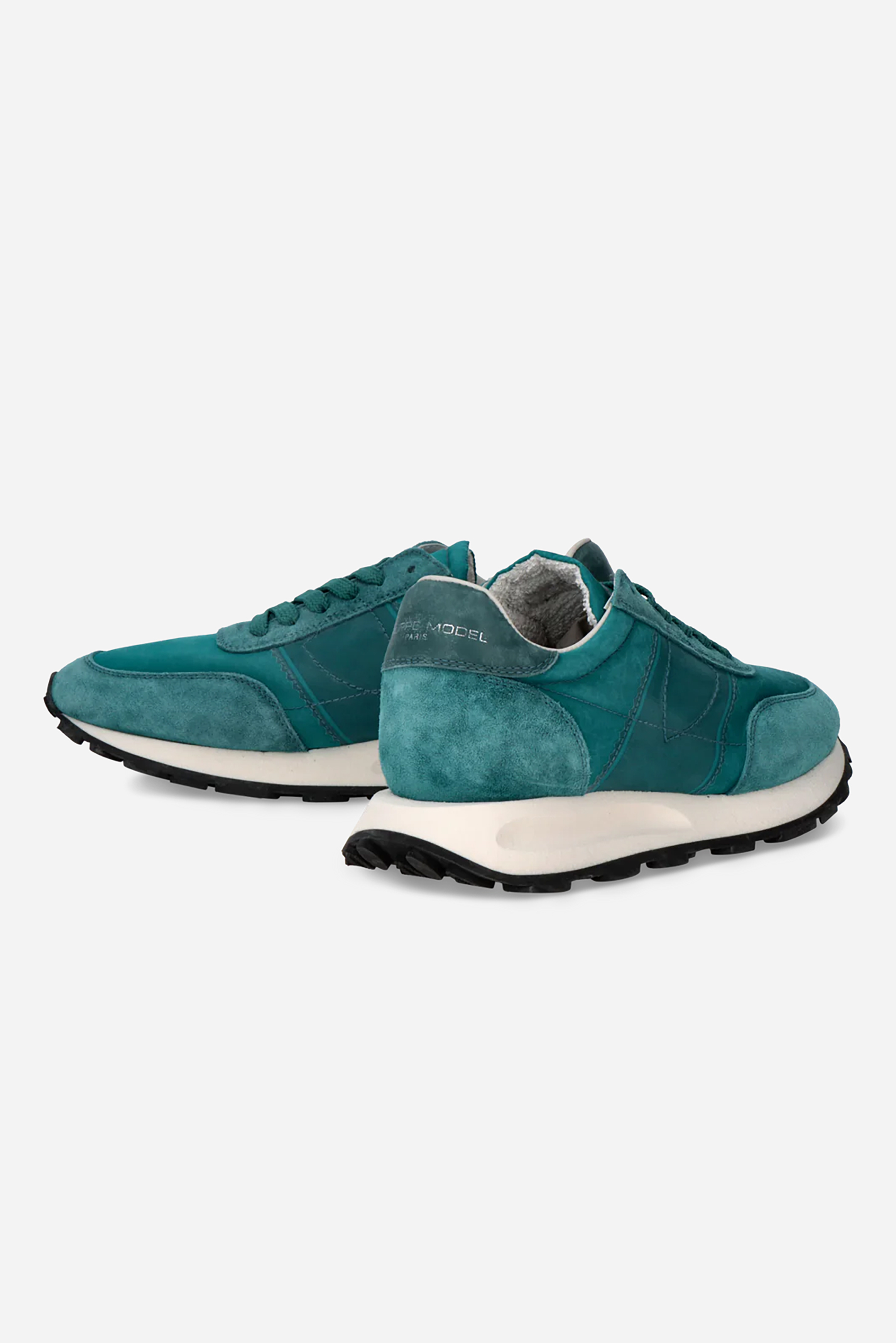 PHILIPPE MODEL Technical Fabric & Suede Running Sneakers Tour Low