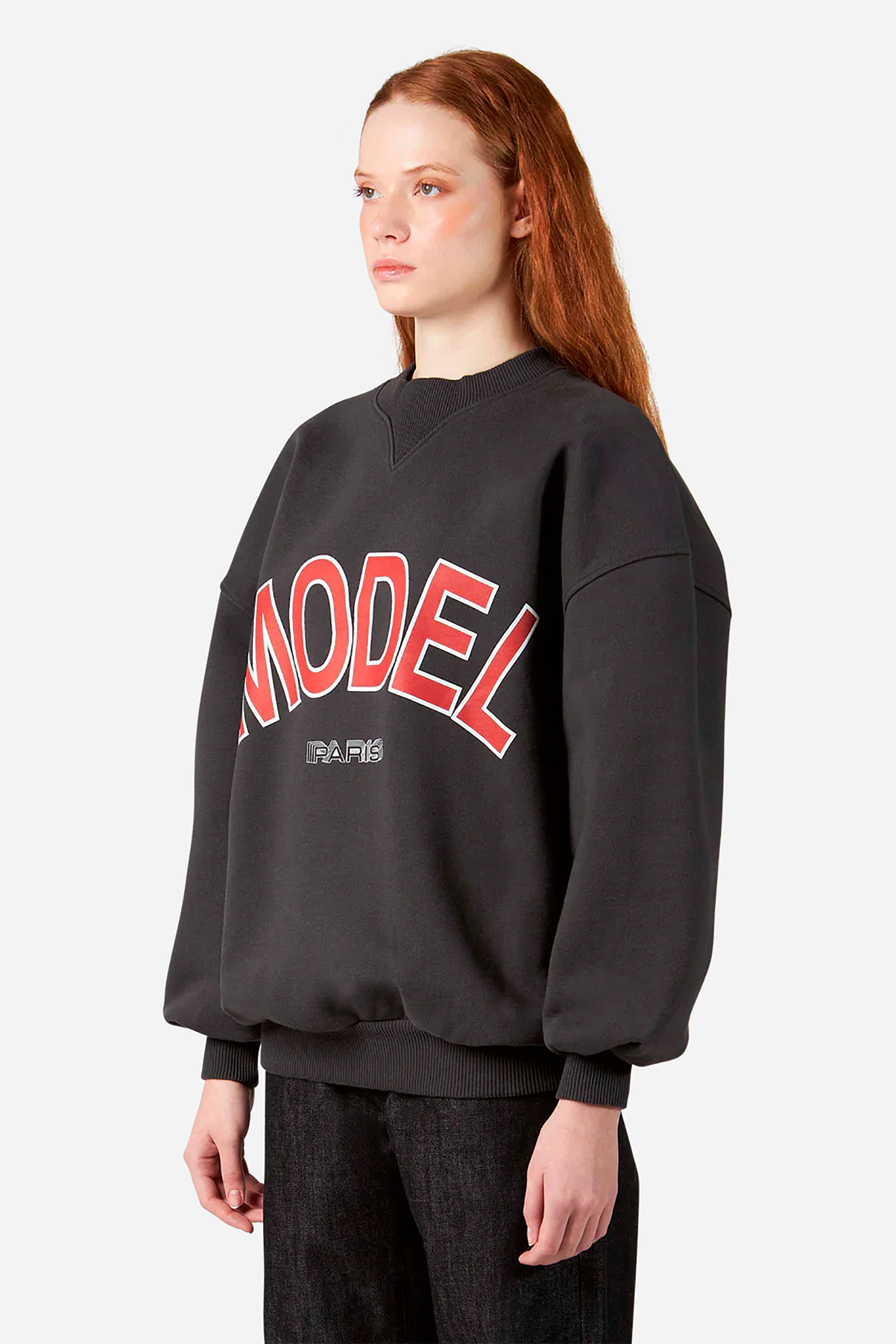 PHILIPPE MODEL Oversized Printed Cotton Sweatshirt