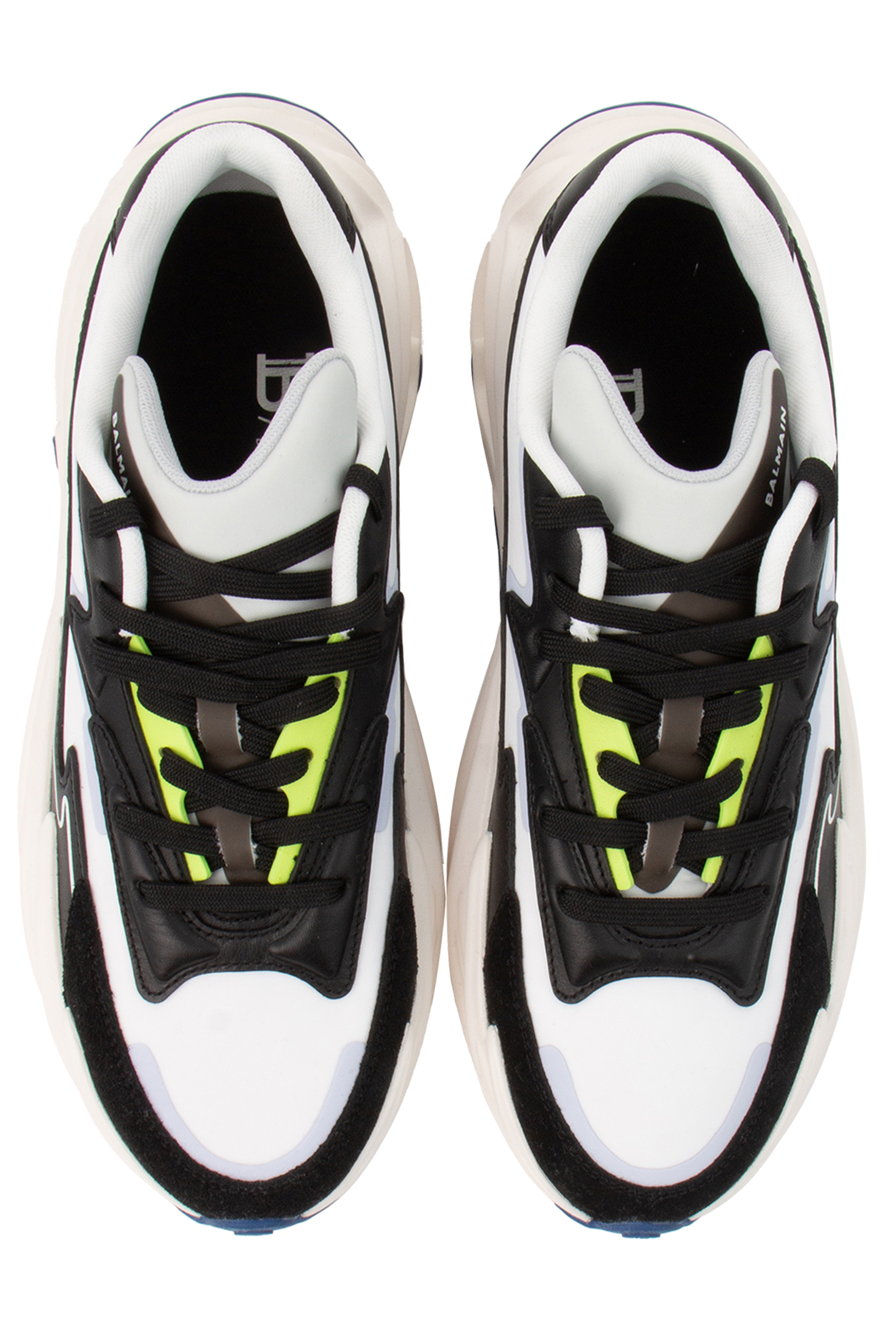 BALMAIN Low-Top Leather Sneakers Run-Row