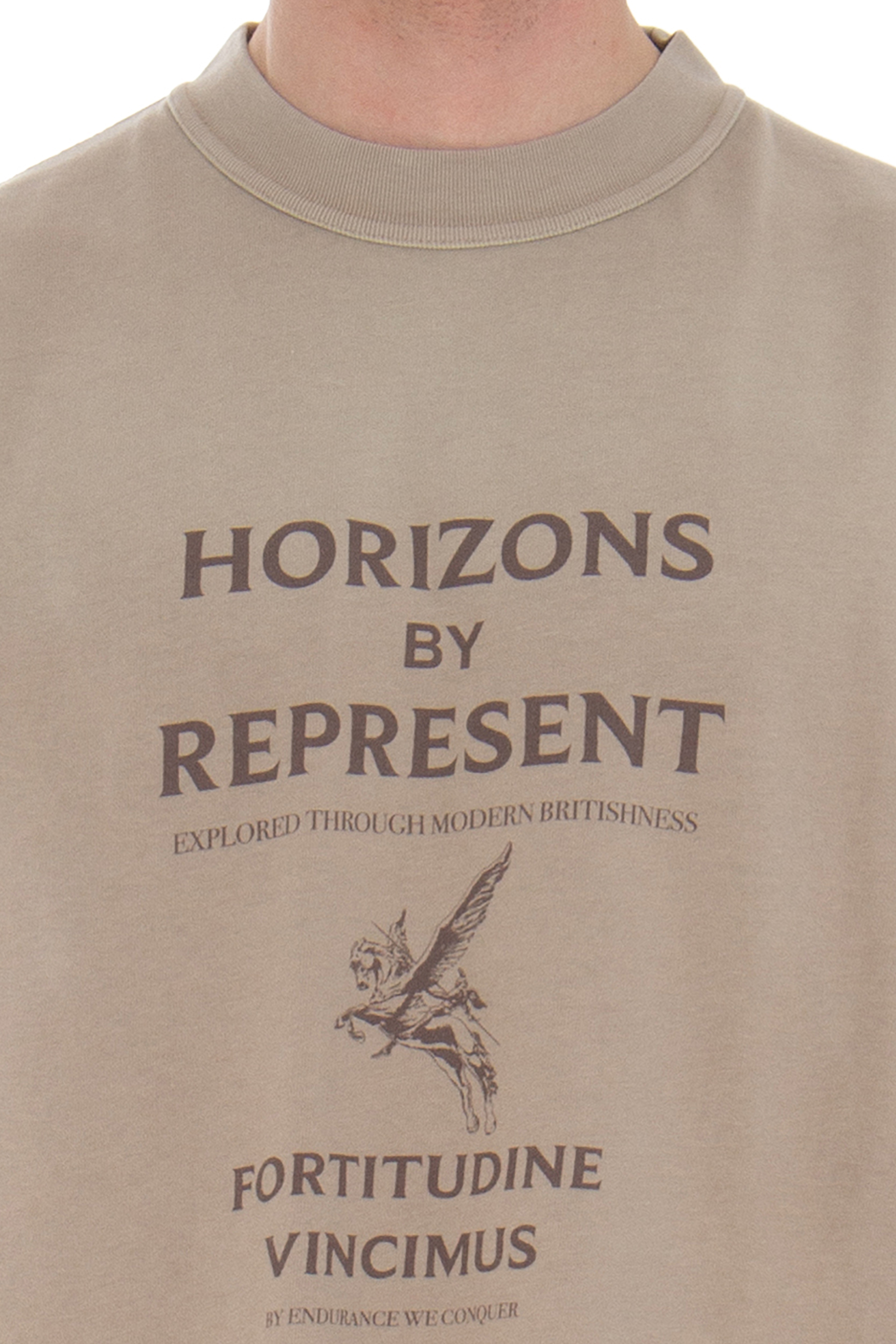 REPRESENT Horizons Print Cotton T-Shirt