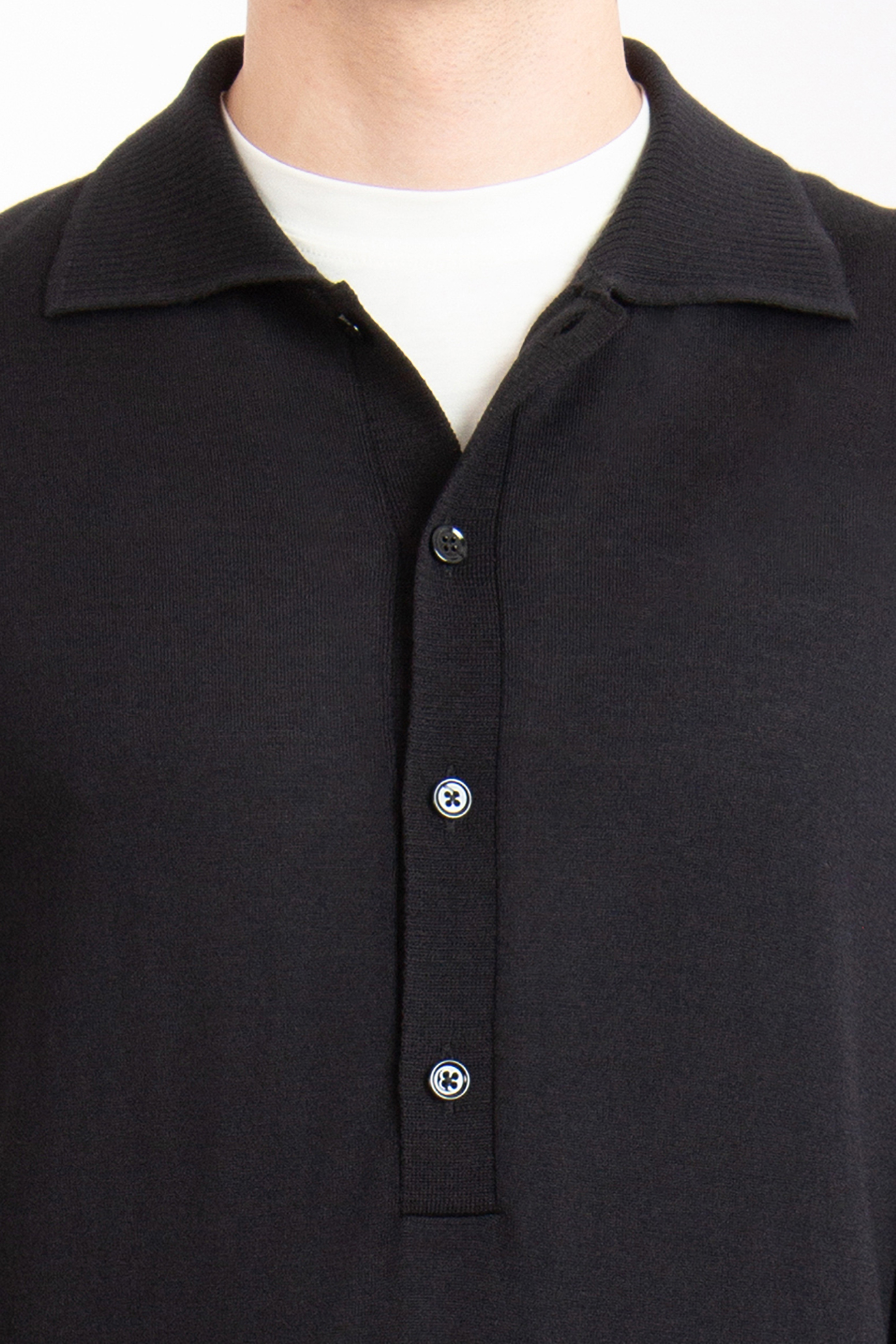 TOM FORD Wool-Silk Blend Knit Polo