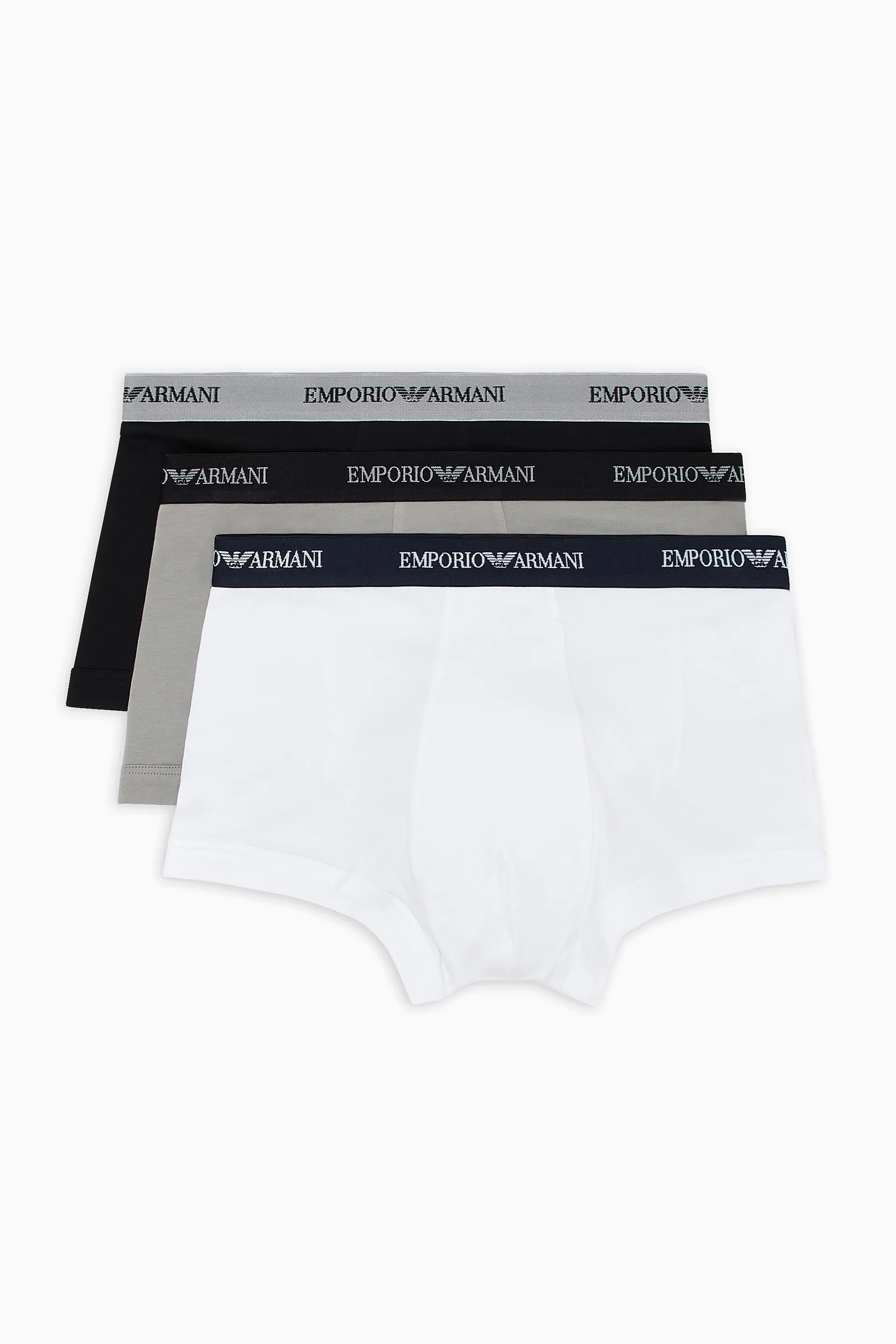 EMPORIO ARMANI 3-Pack Cotton Stretch Trunks