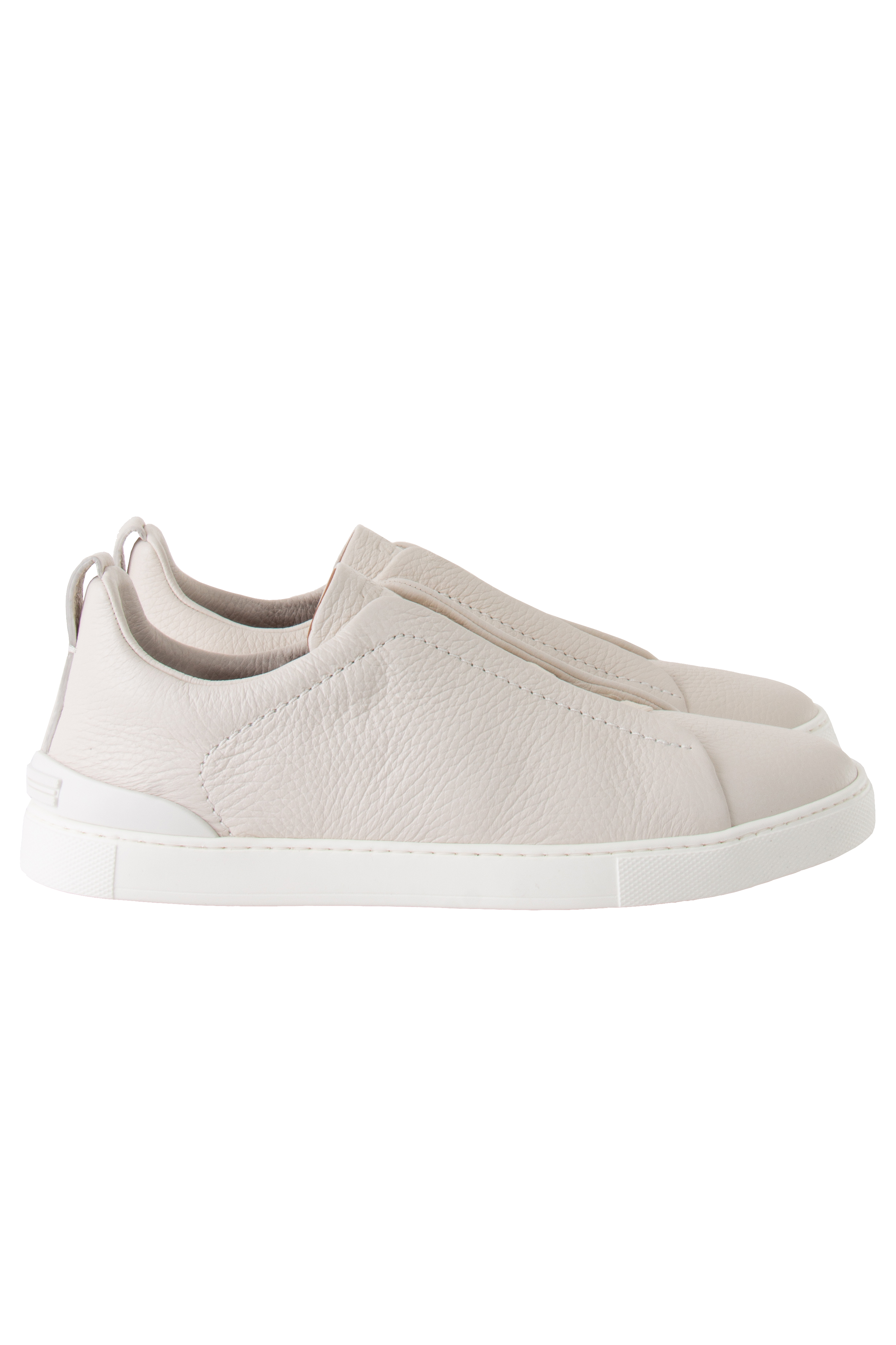 ZEGNA Leather Sneakers Triple Stitch