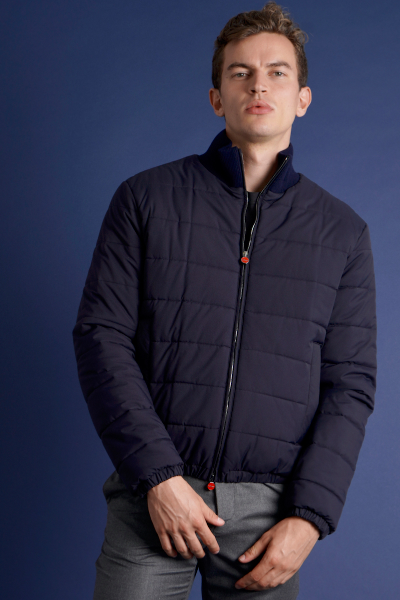 KITON Quilted Nylon Bomber Jacket