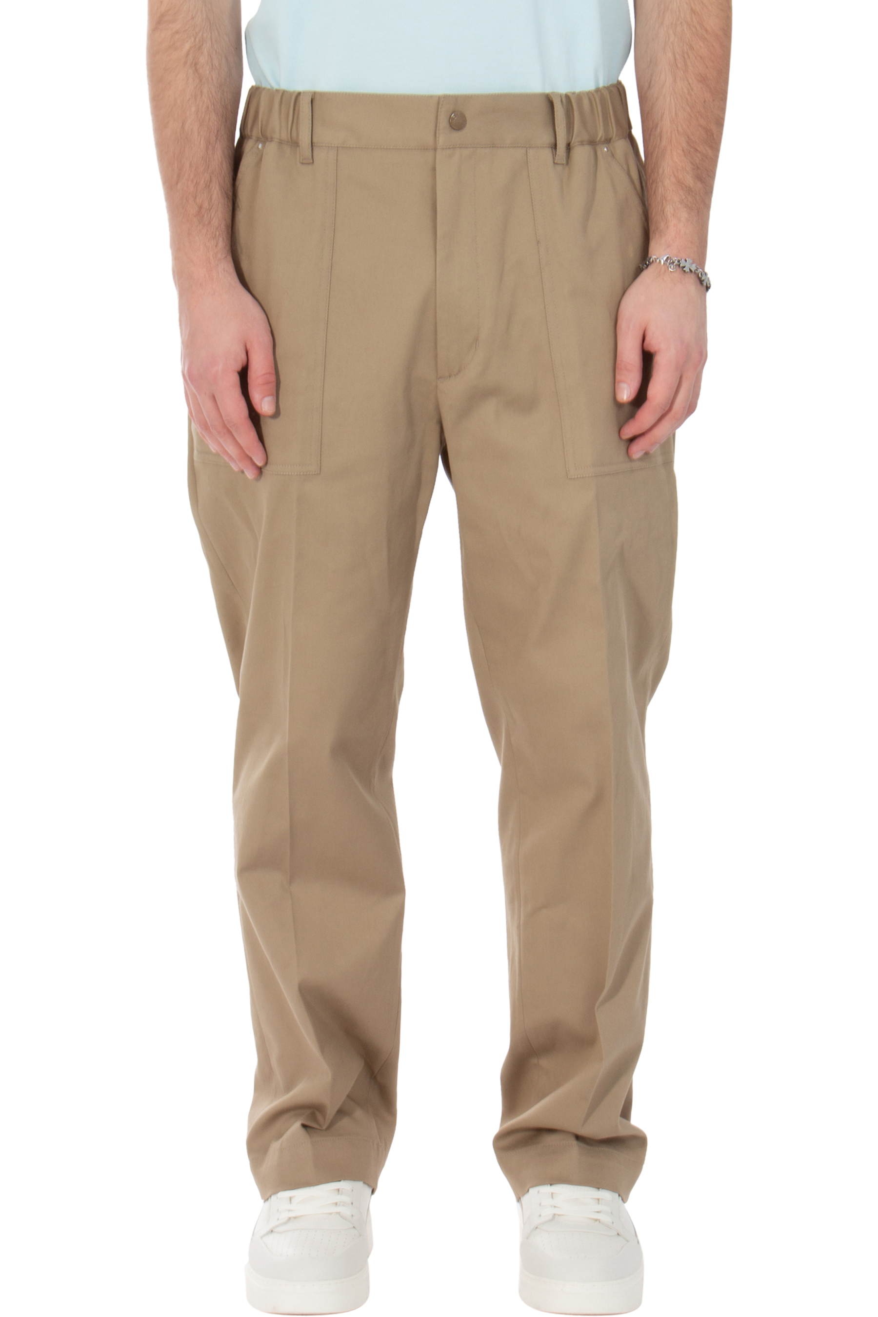 MONCLER Cotton Stretch Gabardine Pants