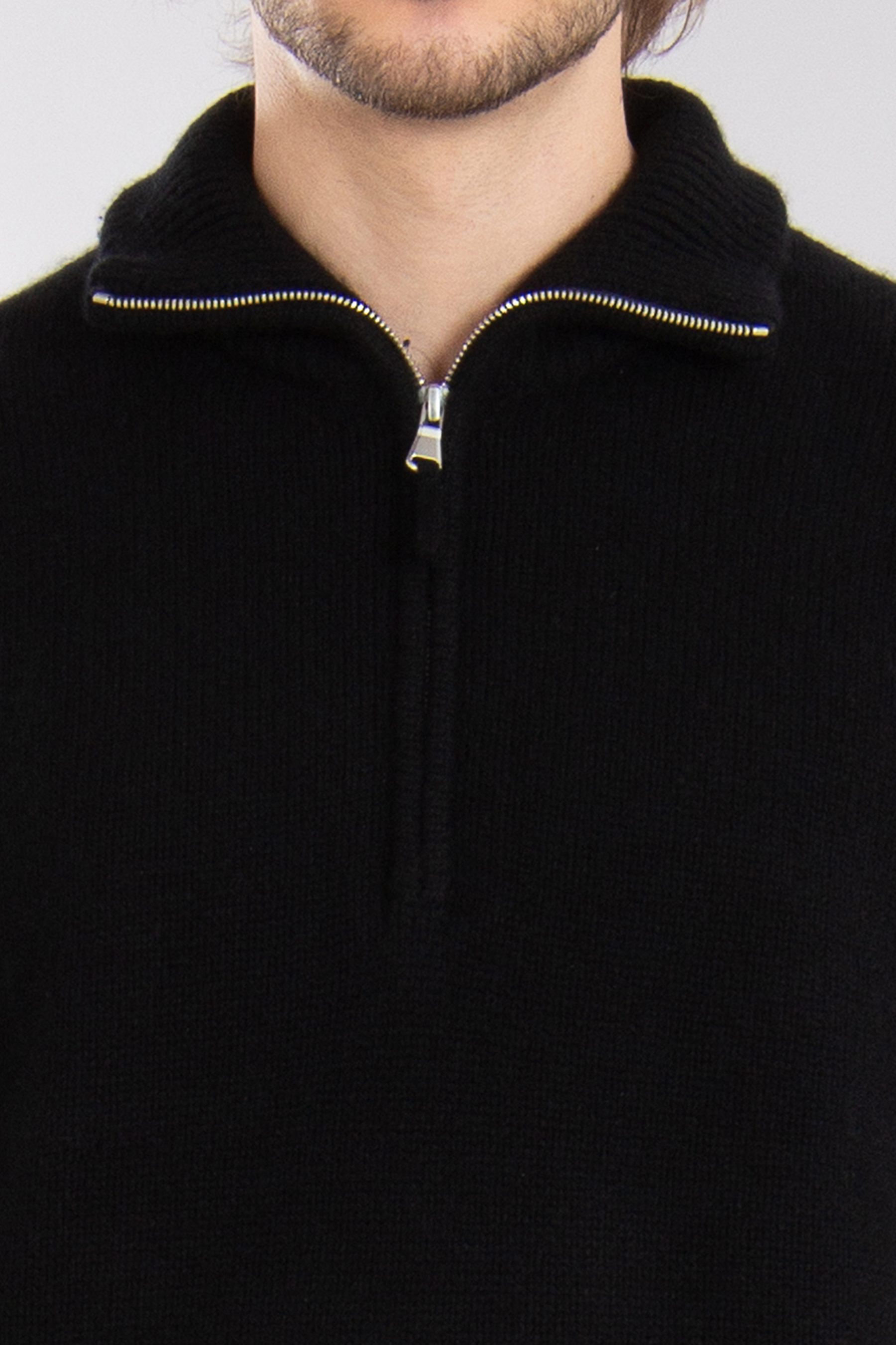 ALLUDE Cashmere Half Zip Sweater