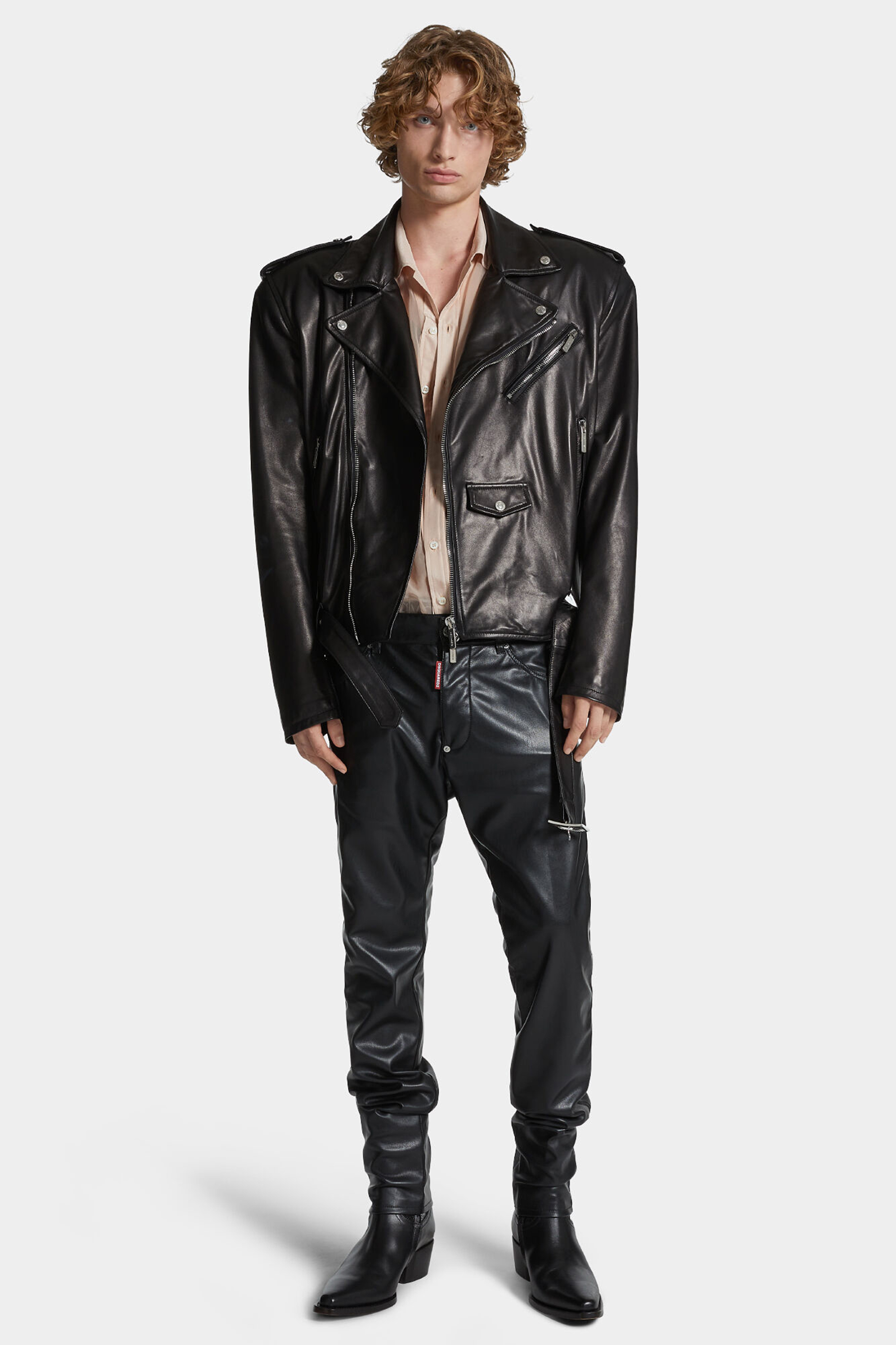 DSQUARED2 Faux Leather Cool Guy Jeans