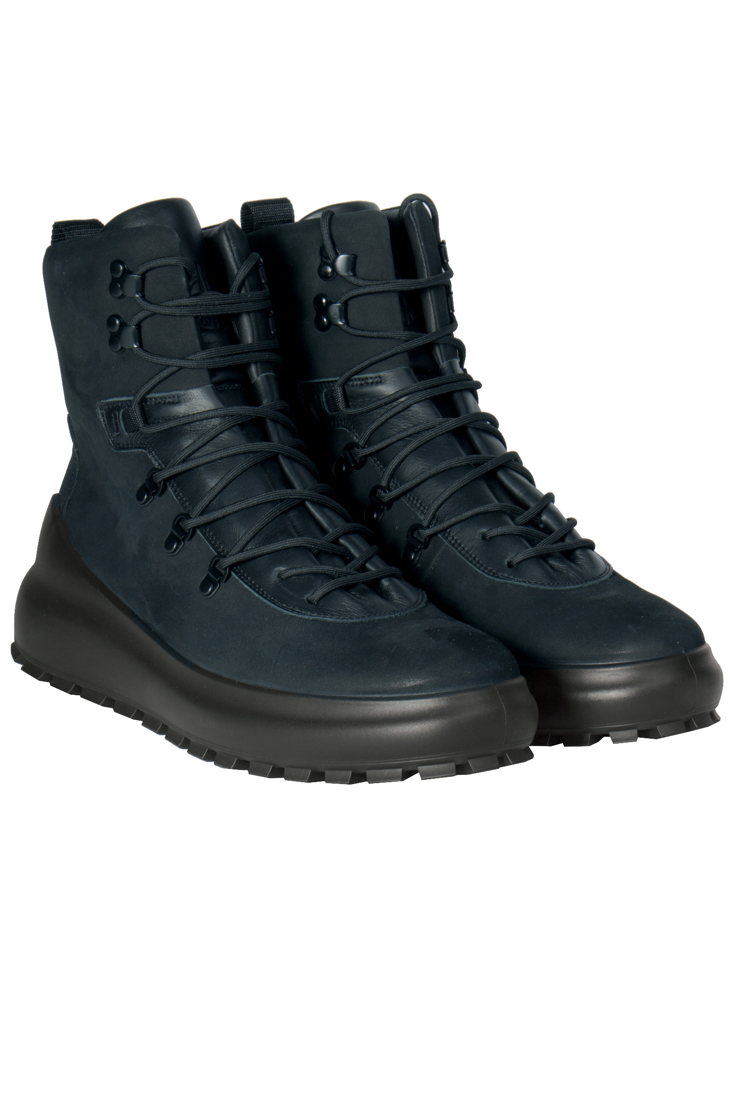 STONE ISLAND Shadow Project Leather Ankle Boots