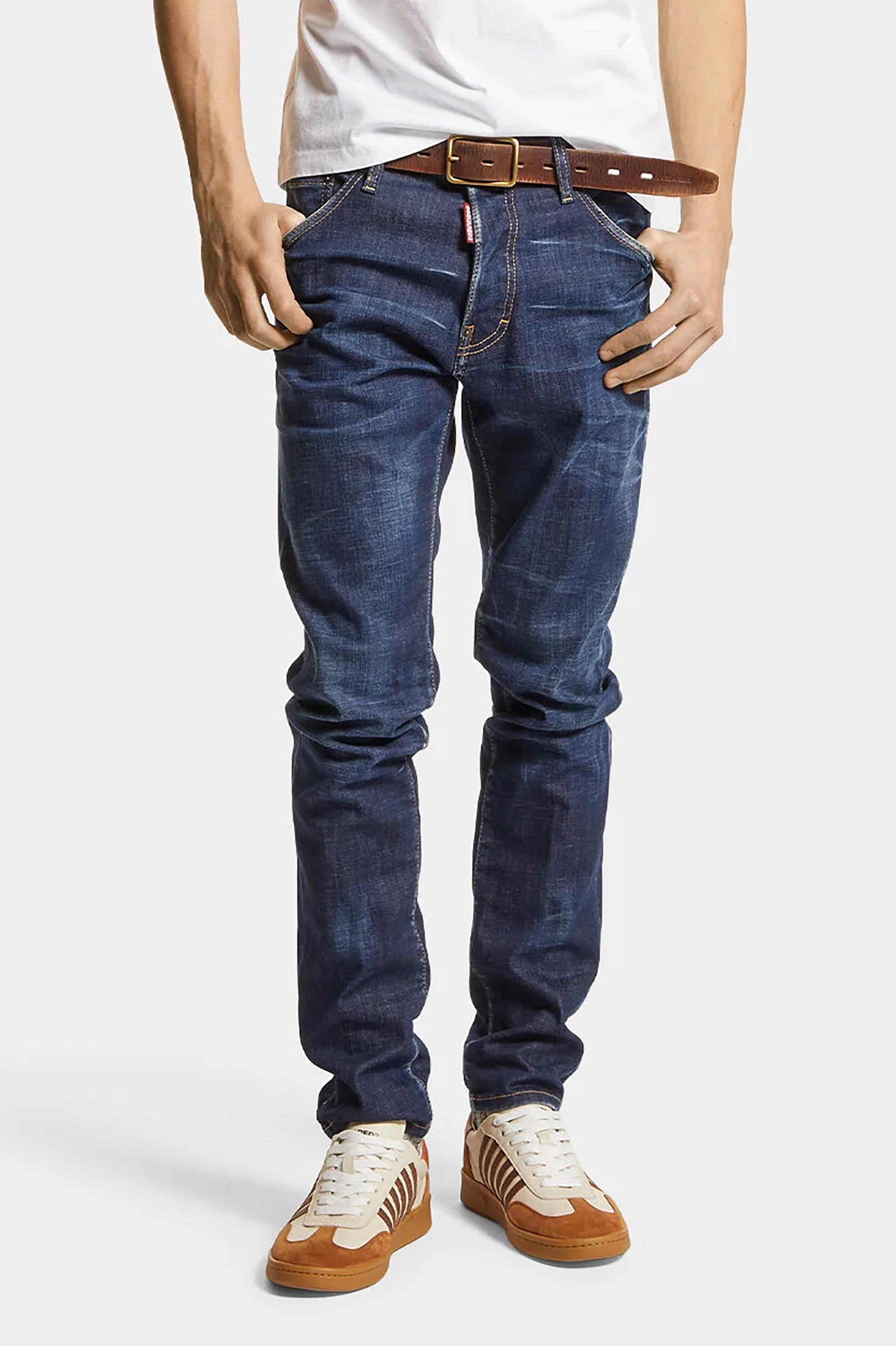 DSQUARED2 Dark Clean Wash Cotton Stretch Cool Guy Jeans