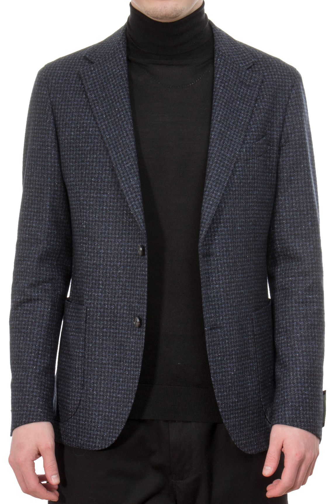 DRESSLER Houndstooth Wool-Silk Blend Jacket Sawyer 