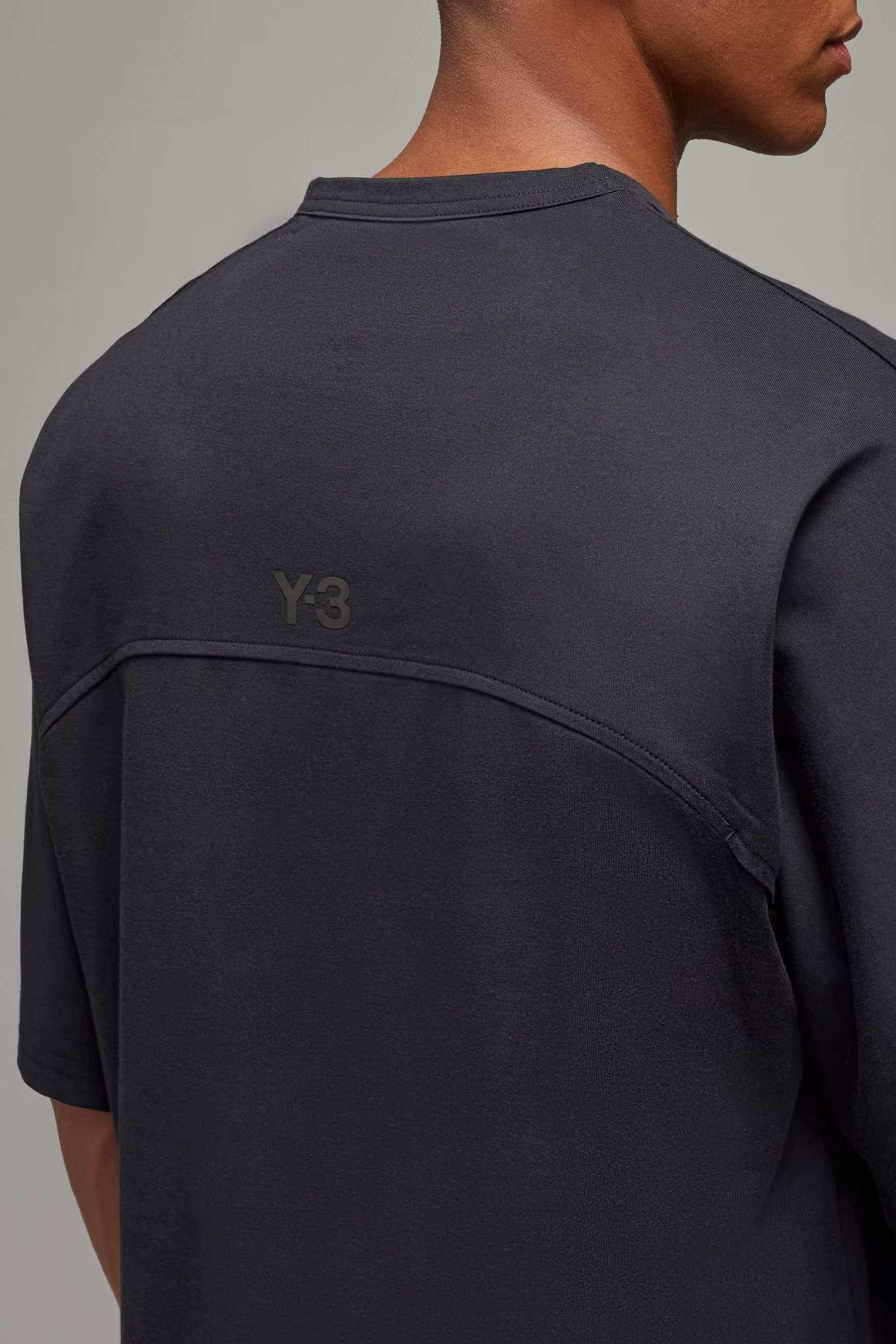 Y-3 Mesh 3S Cotton Blend Jersey T-Shirt