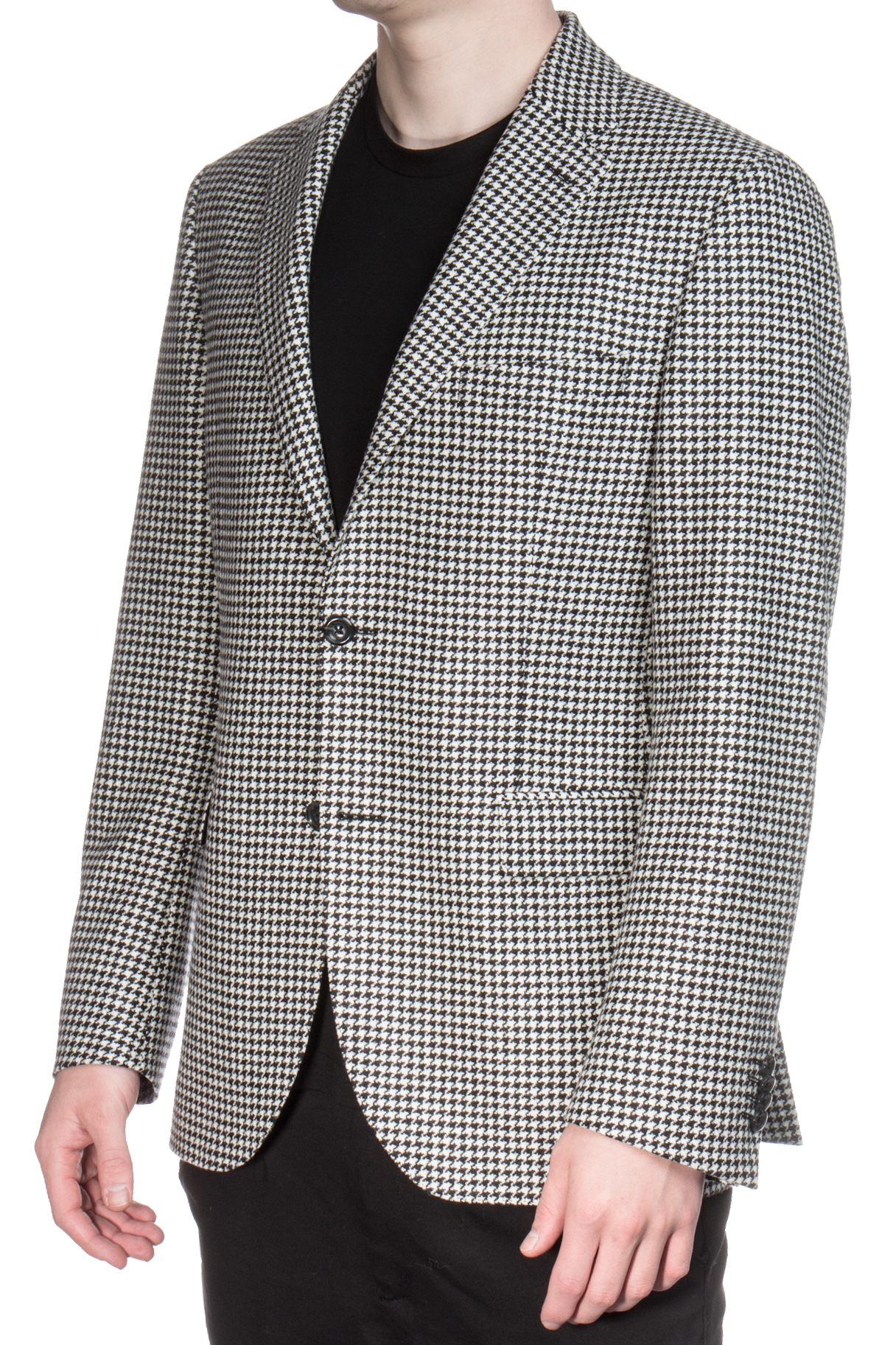 DRESSLER Houndstooth Wool-Cashmere Blend Jacket Sean