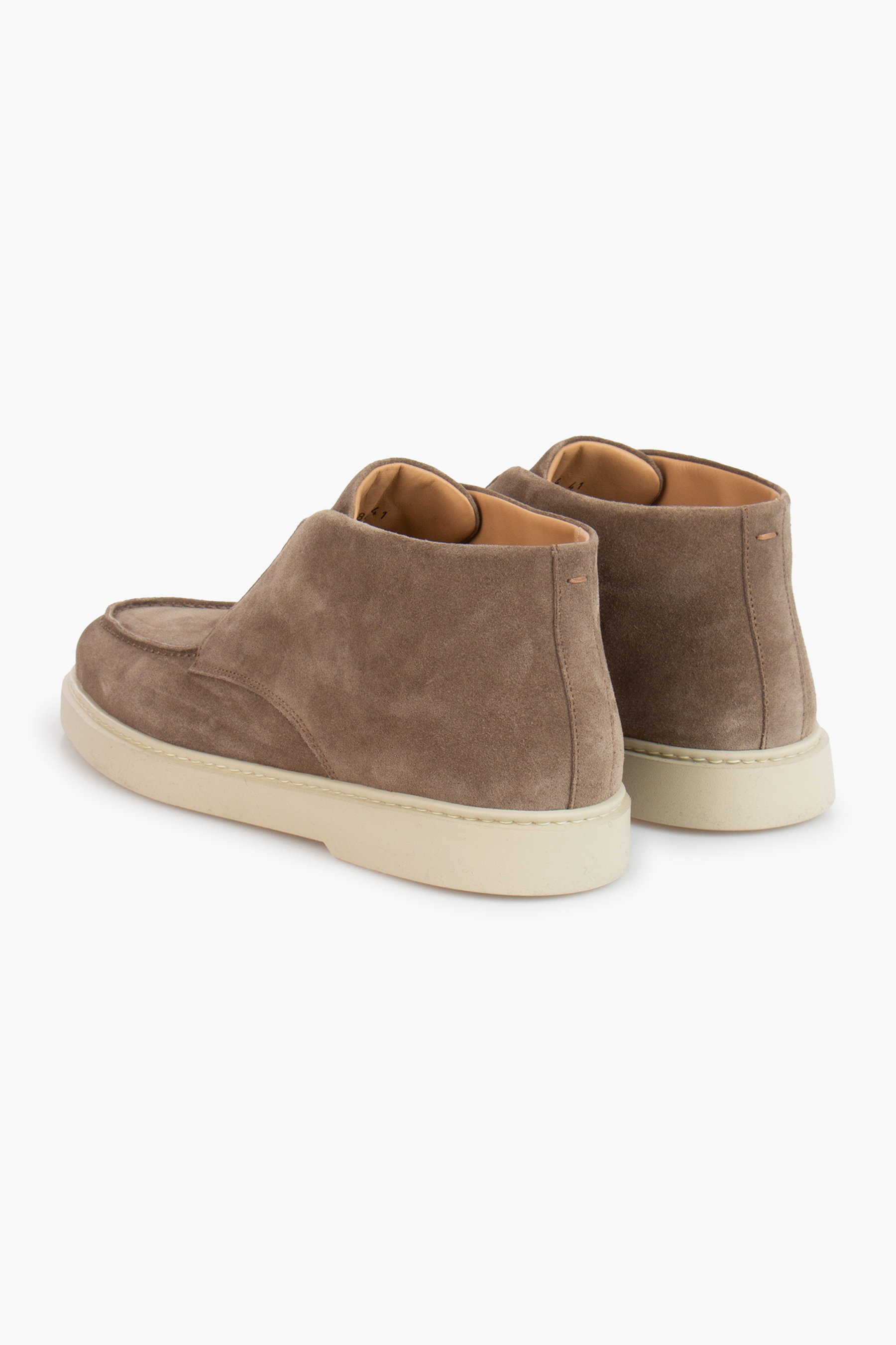 FABIANO RICCI Suede Slip On Mid Loafers