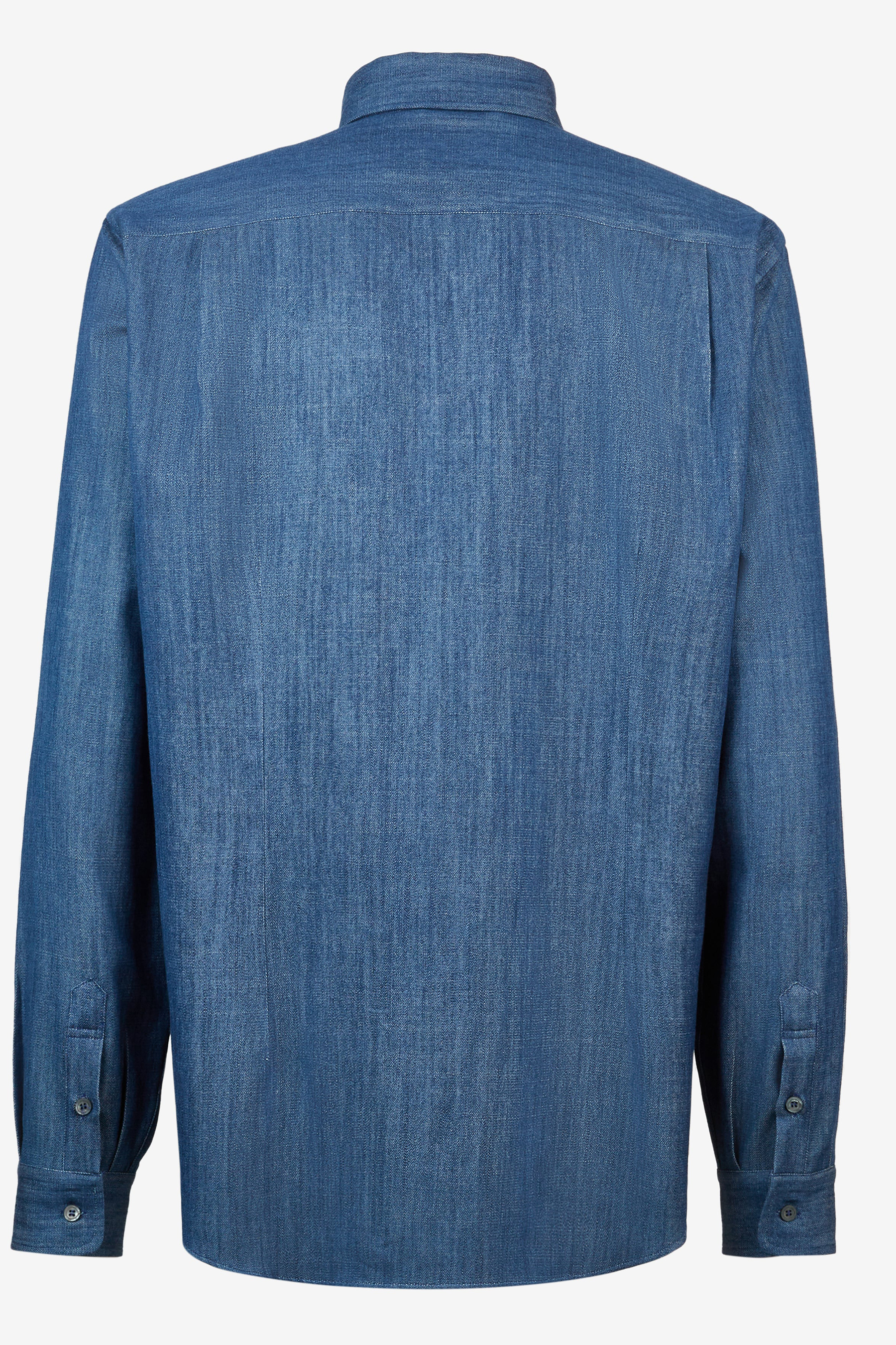 SEASE Cotton Denim Button-Down Shirt