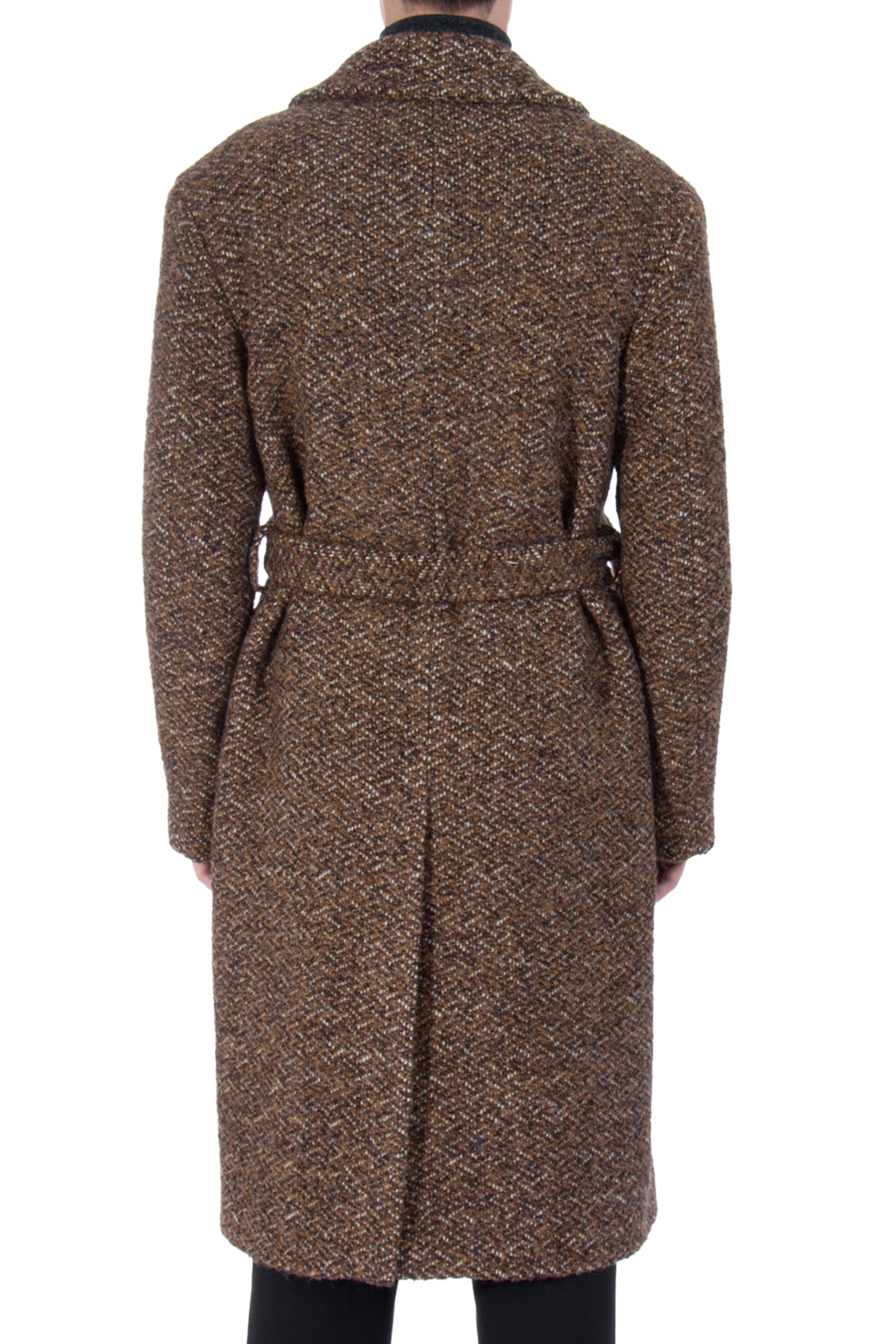 ETRO Virgin Wool Blend Tweed Coat 