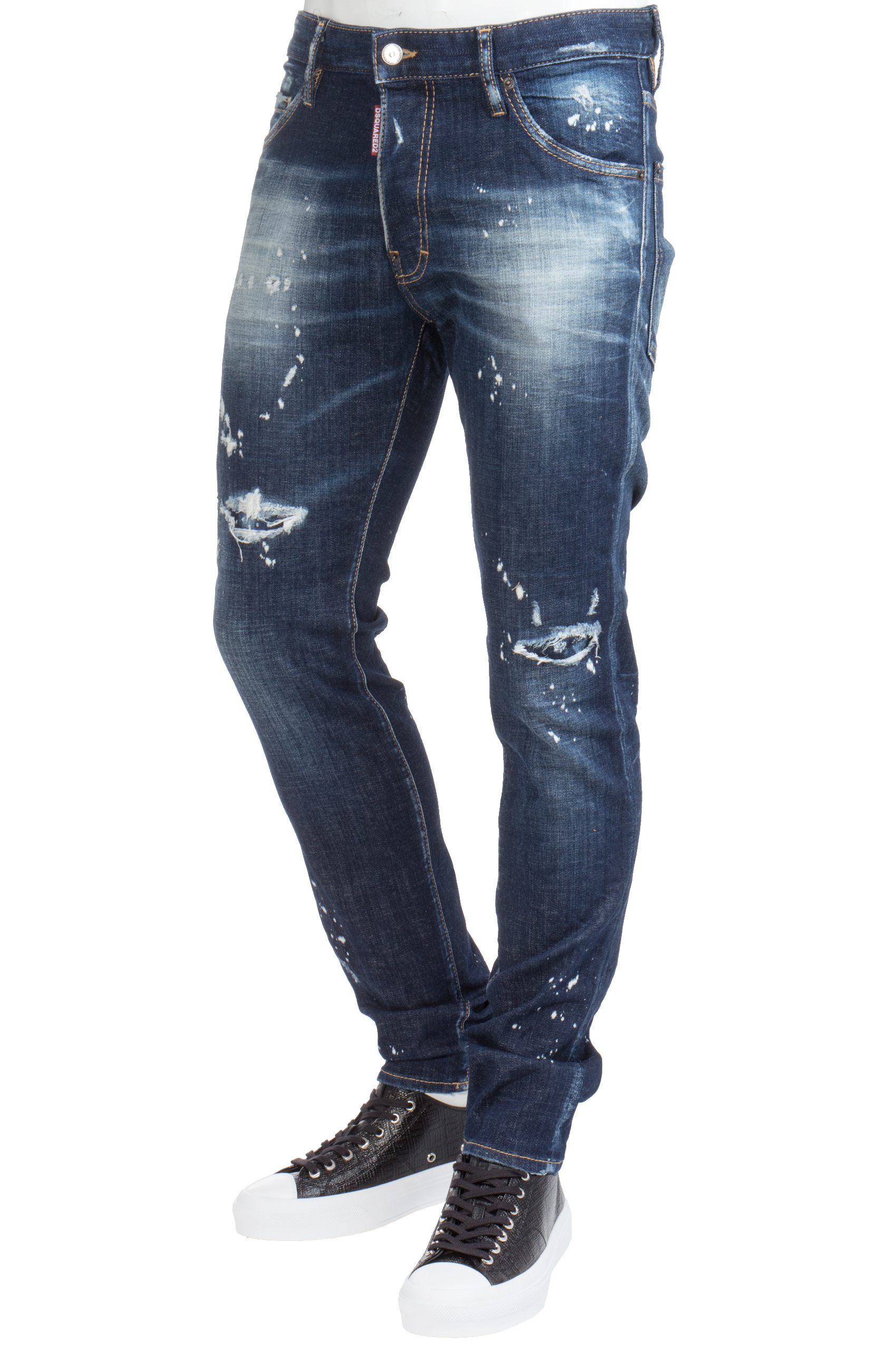 DSQUARED2 Cotton Stretch Denim Cool Guy Jeans