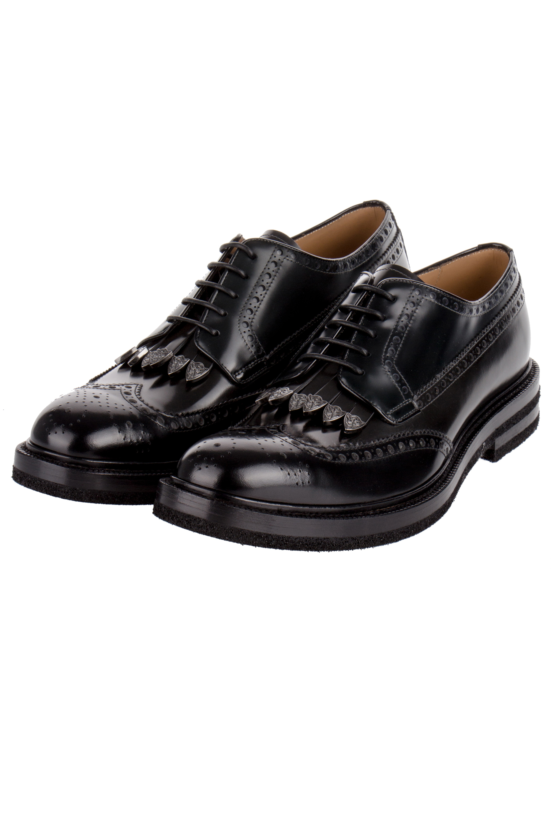 EMPORIO ARMANI Laced Derby Shoes with Metal Details