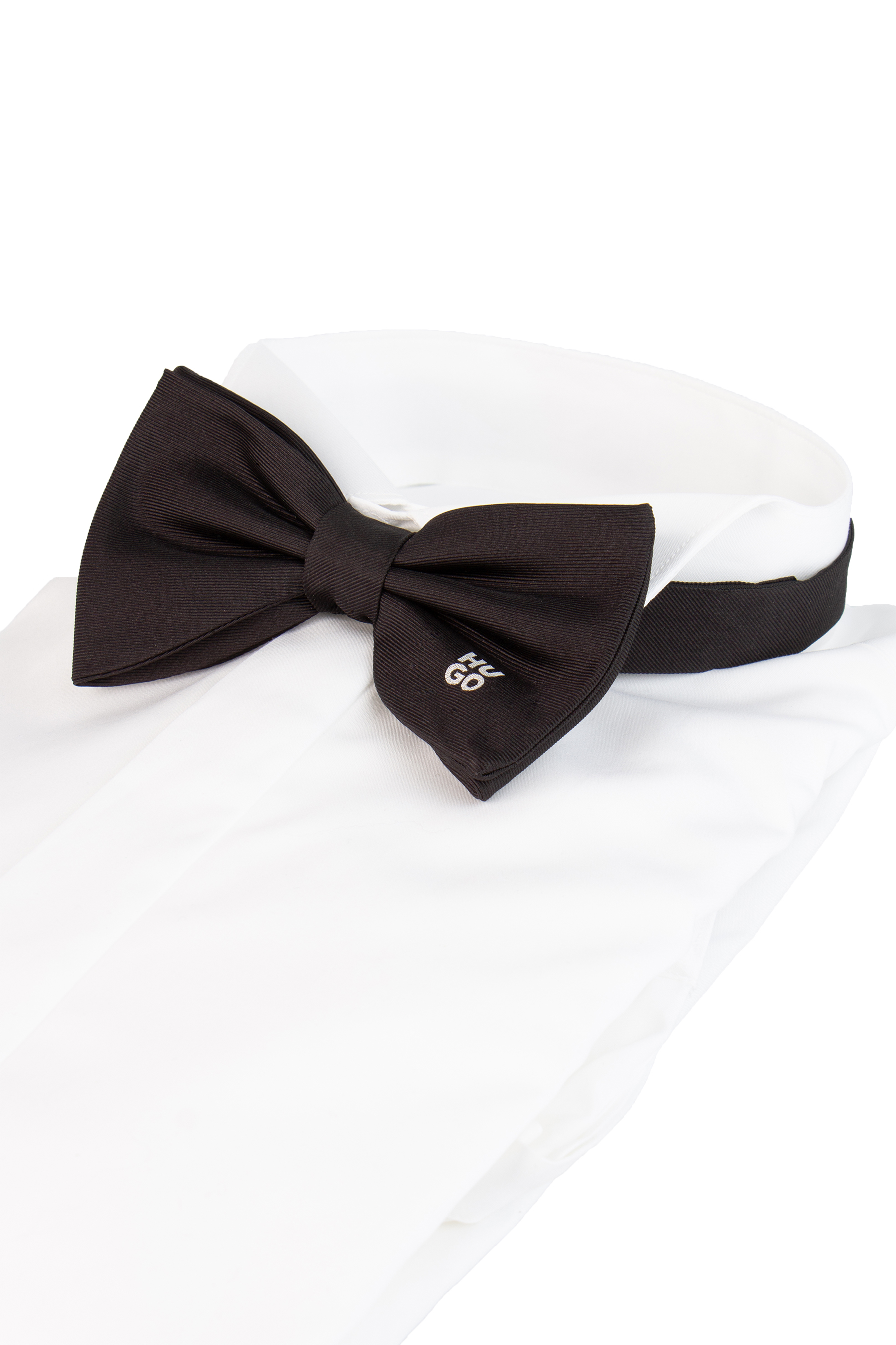 HUGO Logo Silk Bow Tie