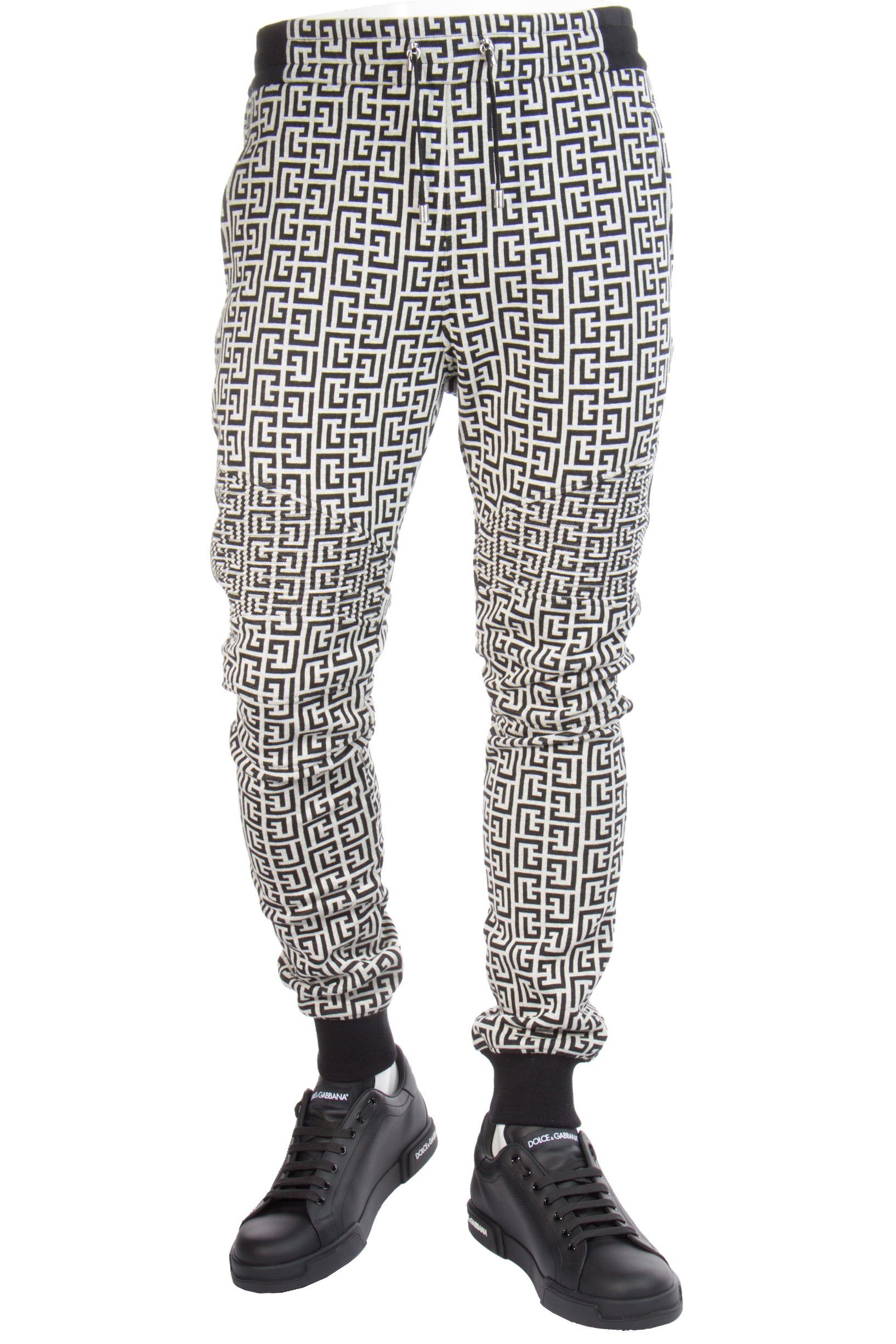 BALMAIN Monogram Biker Sweatpants