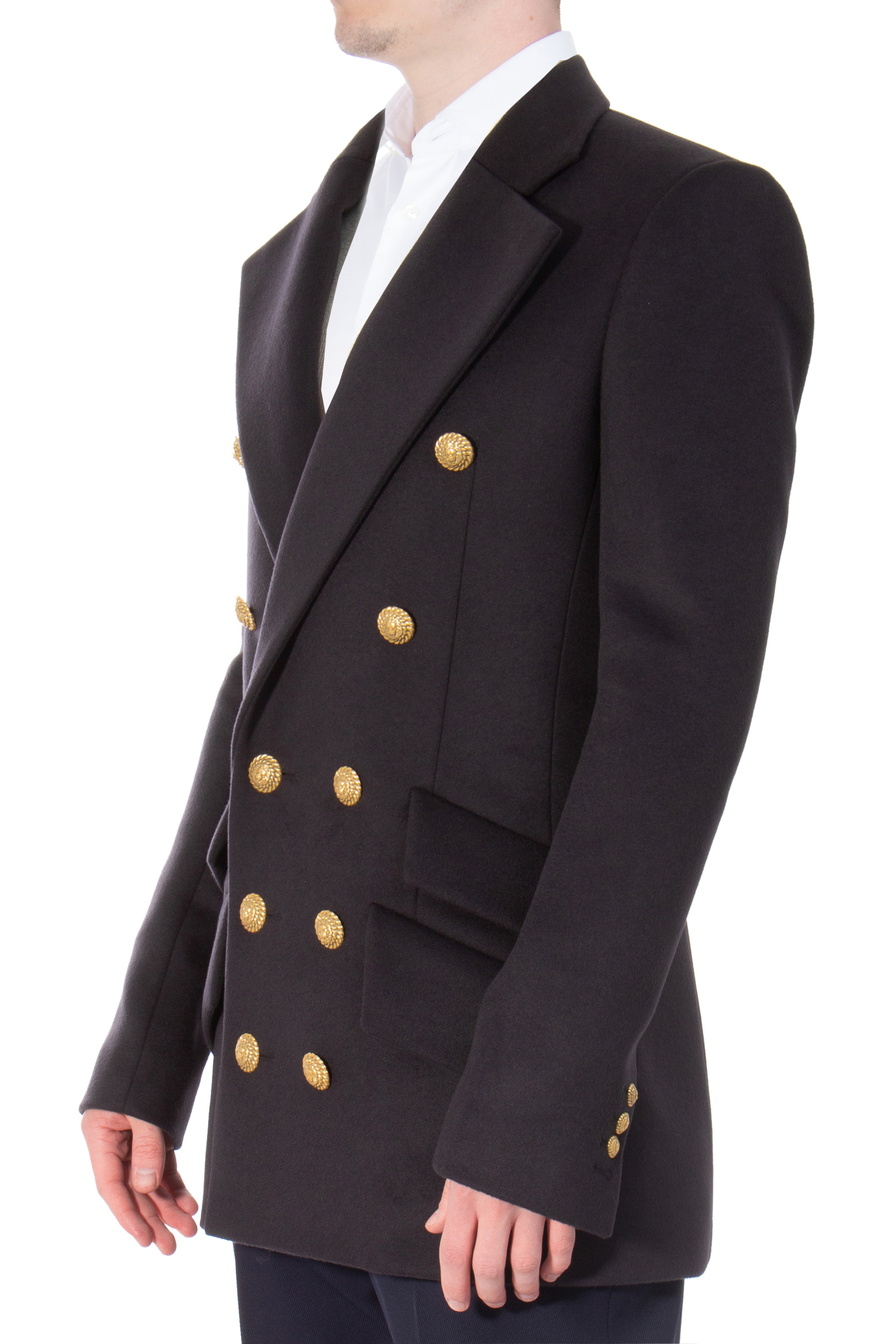 BALMAIN Double-Breasted Virgin Wool Blazer 