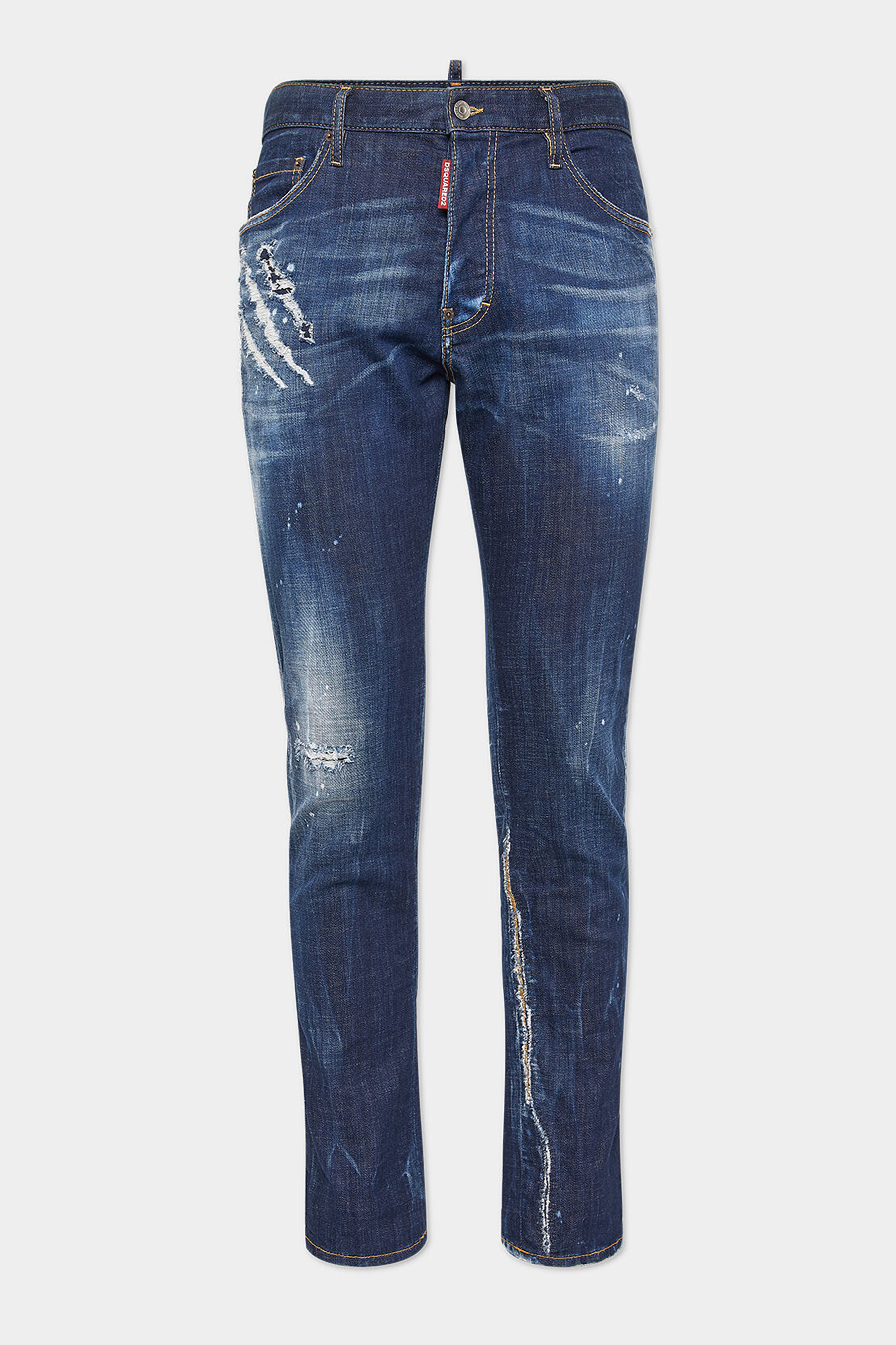 DSQUARED2 Dark CB Wash Cotton Stretch Denim Cool Guy Jeans