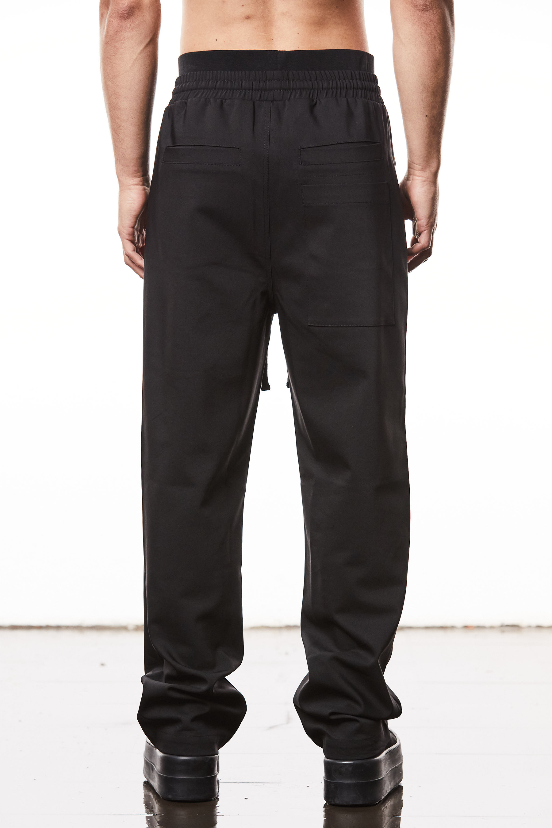 THOM KROM Straight Leg Cotton-Nylon Stretch Pants