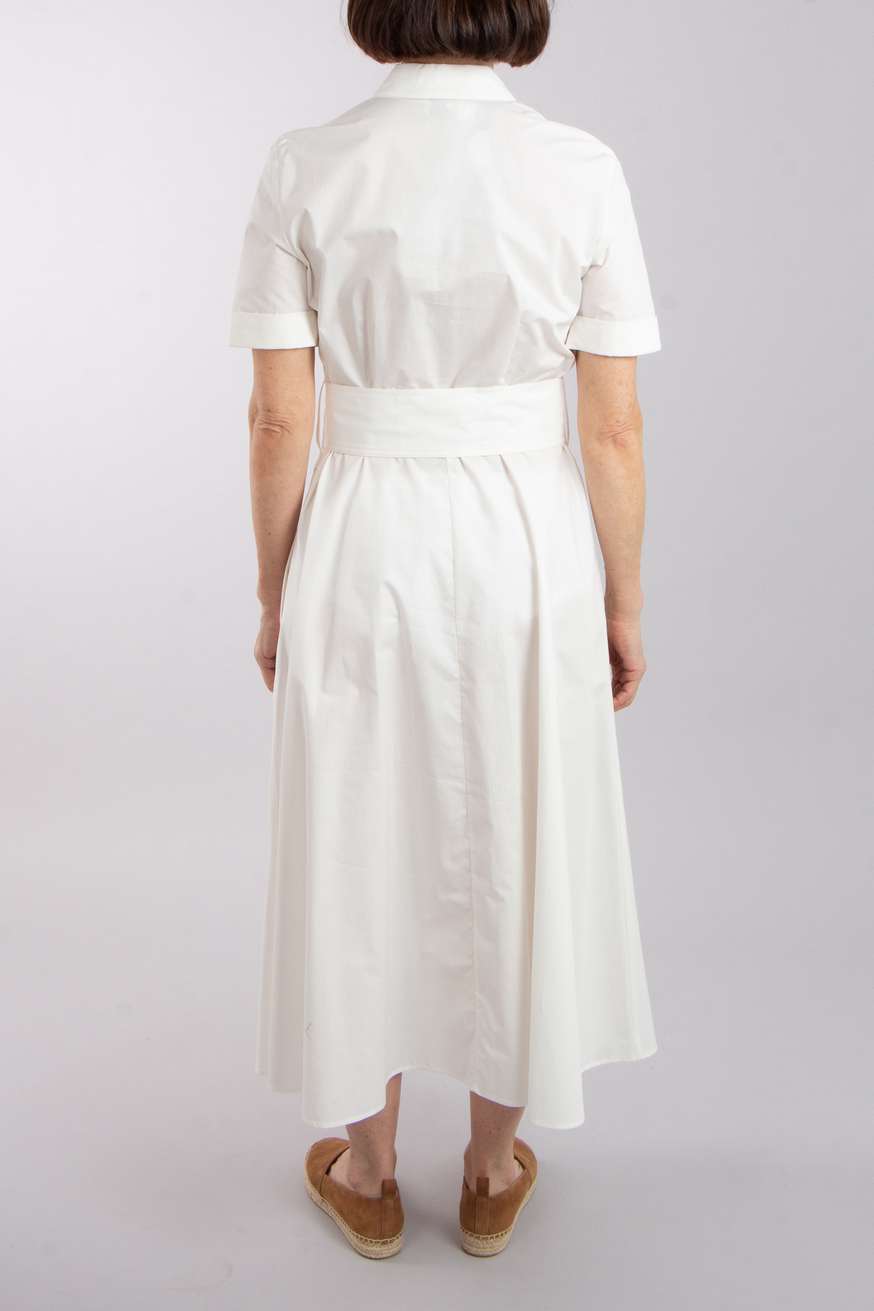 WOOLRICH Belted Cotton Poplin Shirt Dress