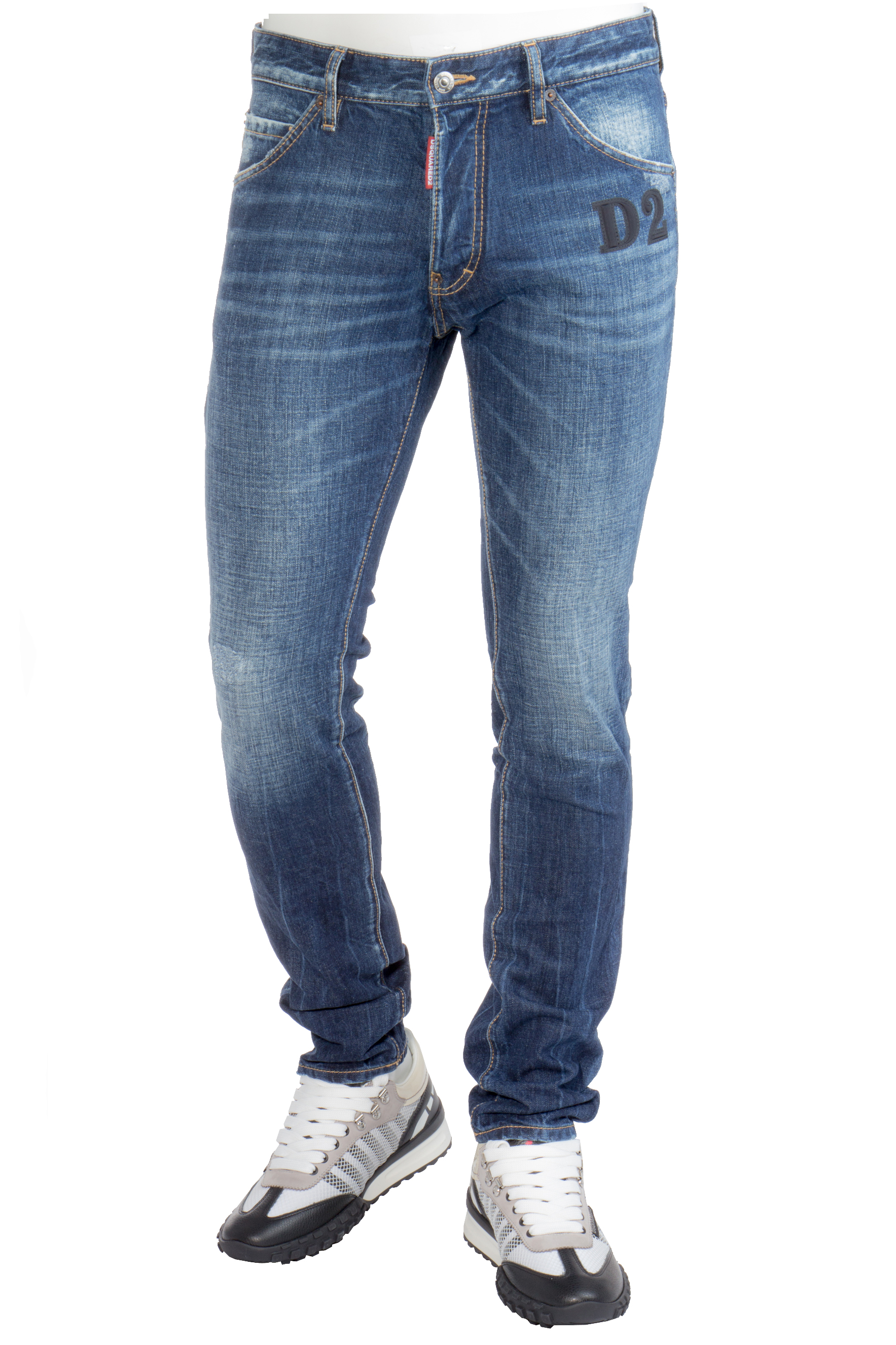 DSQUARED2 Dark Wash Cotton Stretch Denim Cool Guy Jeans