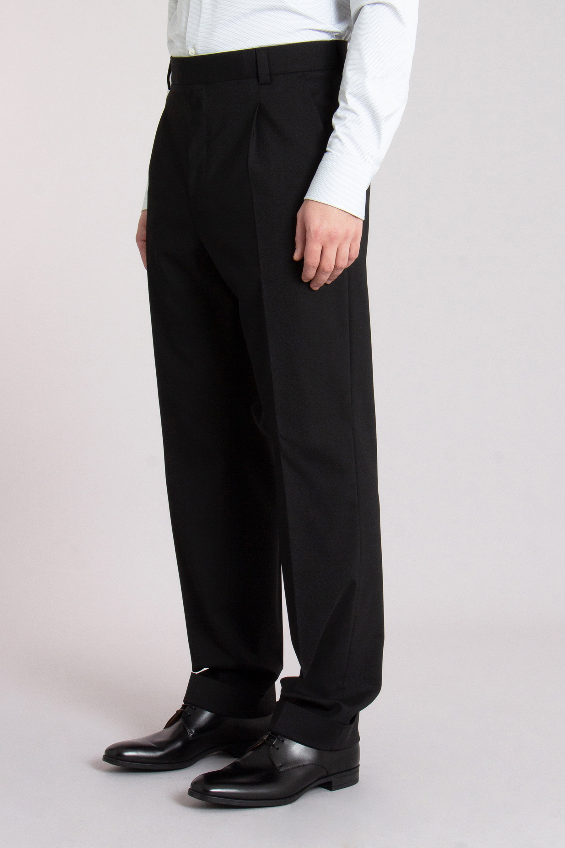 HUGO Modern Fit Performance Stretch Virgin Wool Blend Pants Teagan