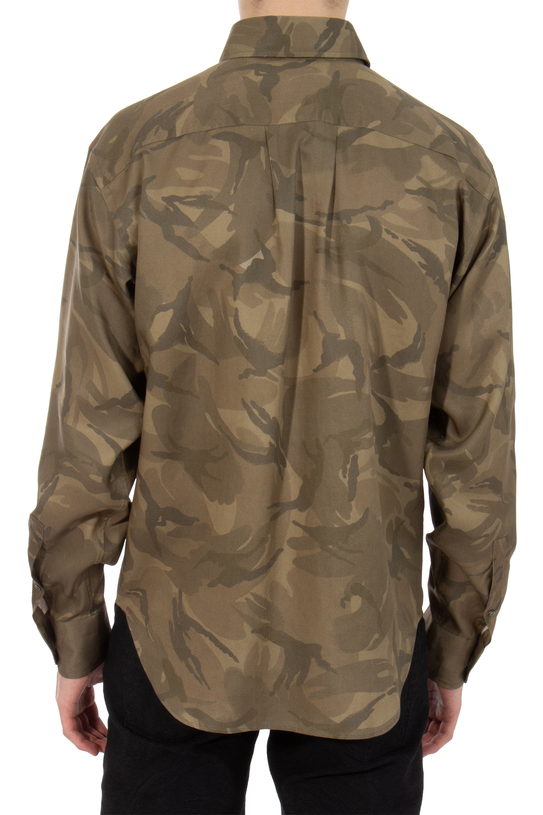 TOM FORD Camo Fluid Fit Lyocell Shirt