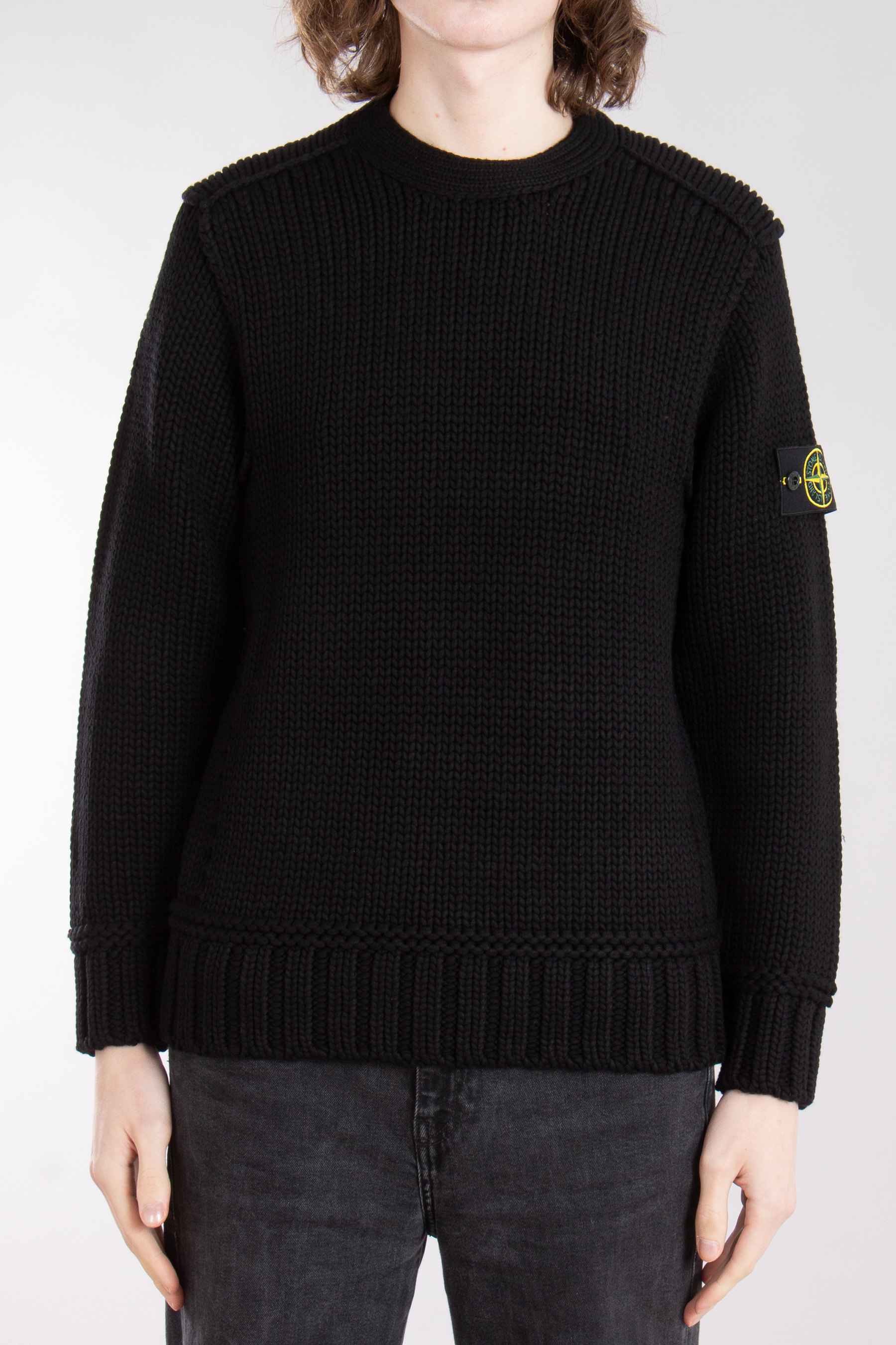 STONE ISLAND Chain Stitch Viscose-Nylon Sweater