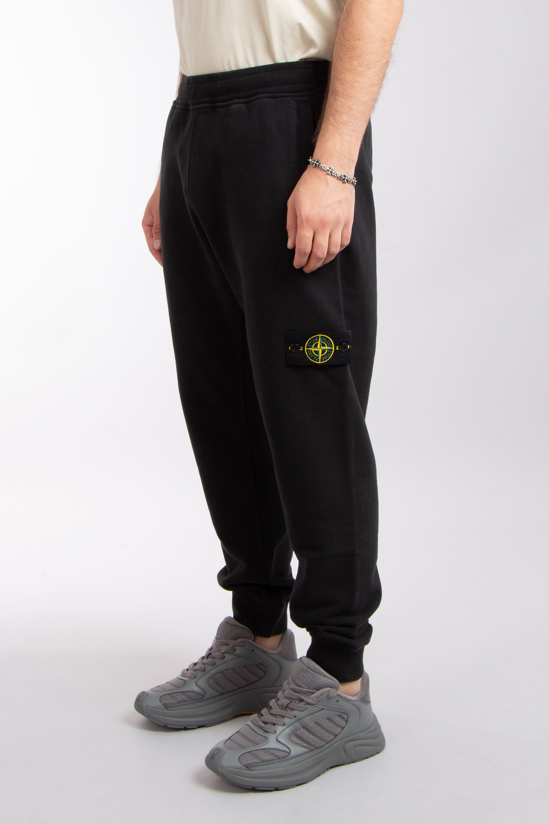 STONE ISLAND Brushed Organic Cotton Fleece Sweatpants