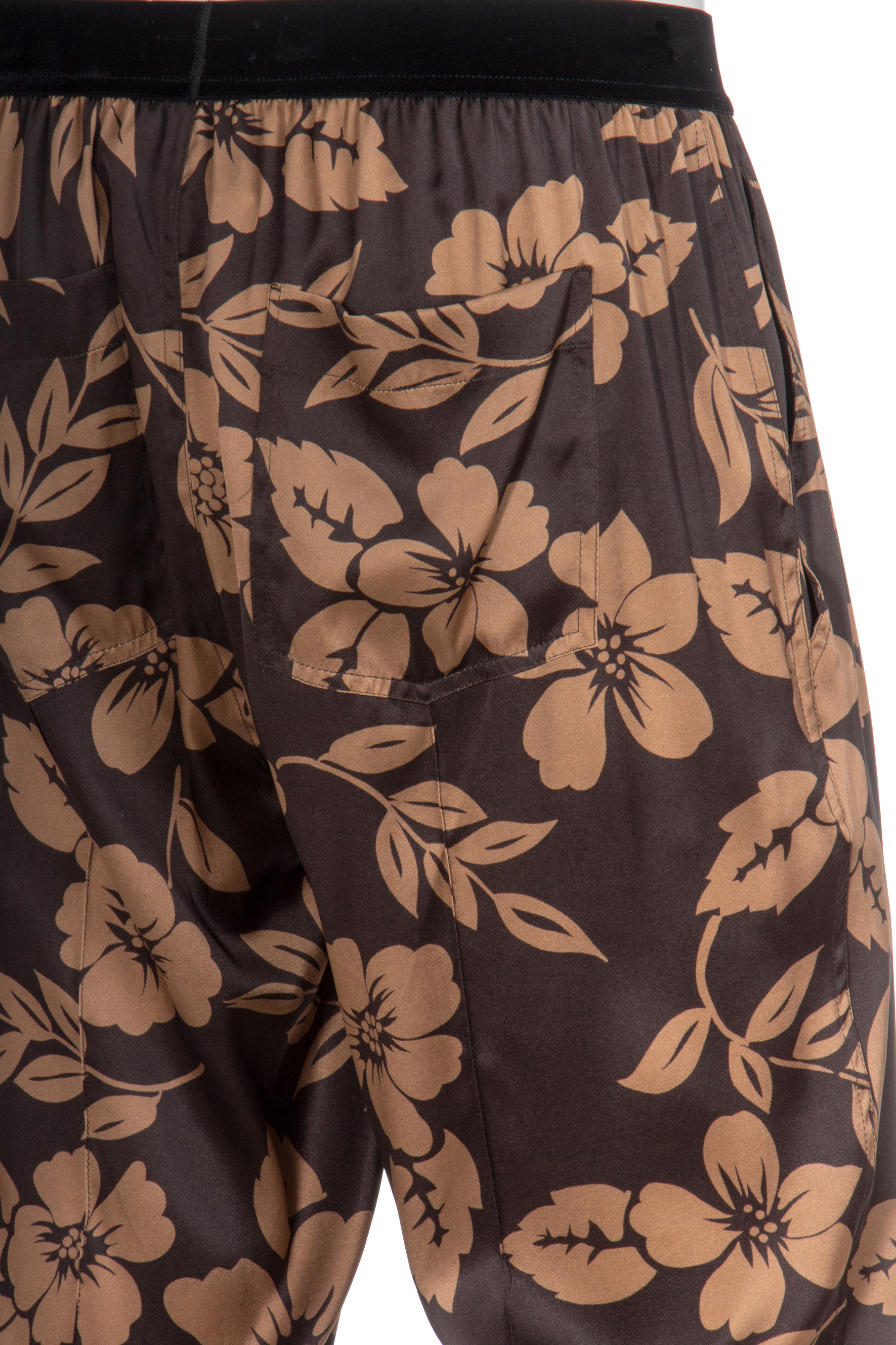 TOM FORD Flower Print Silk Pajama Pants