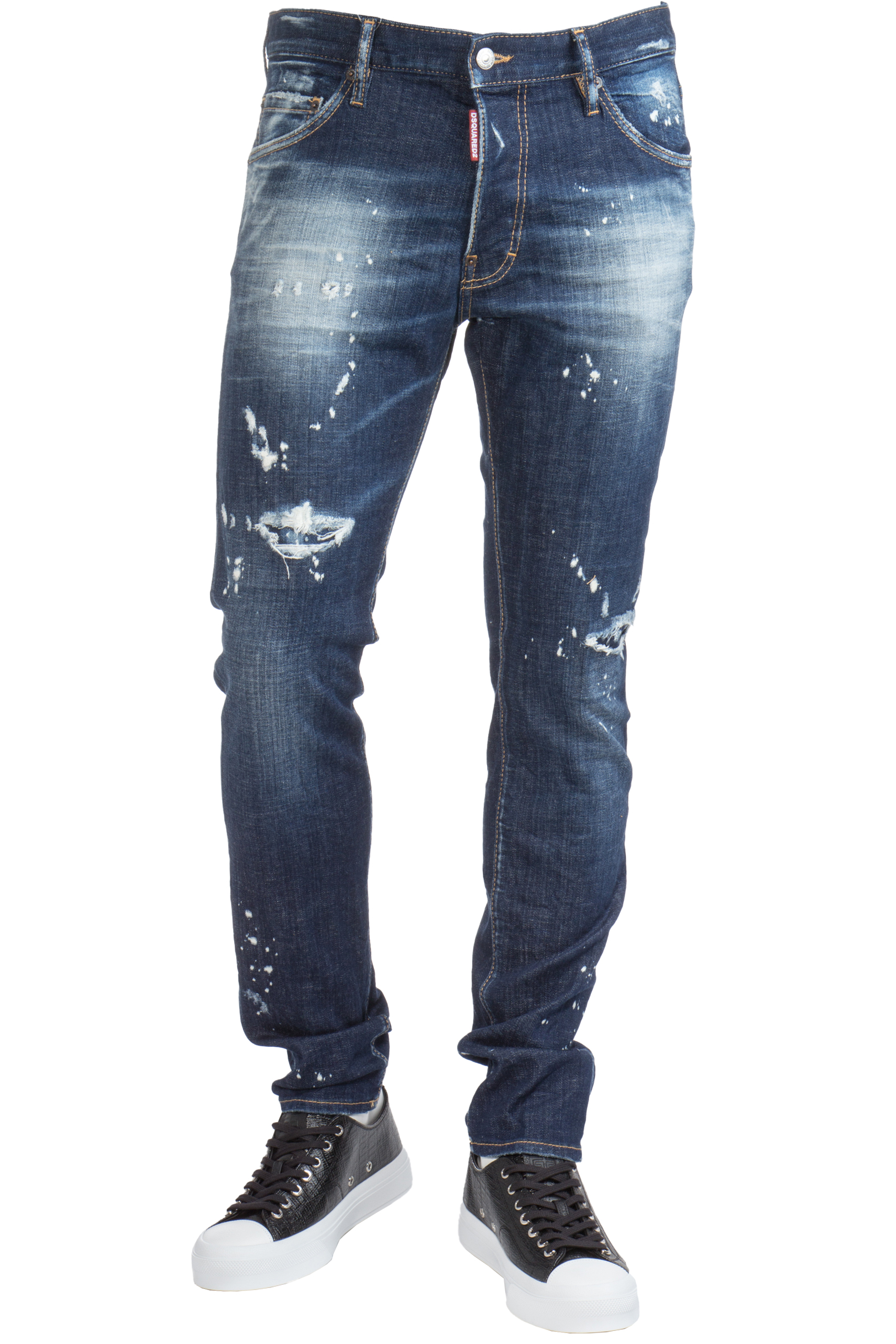 DSQUARED2 Cotton Stretch Denim Cool Guy Jeans