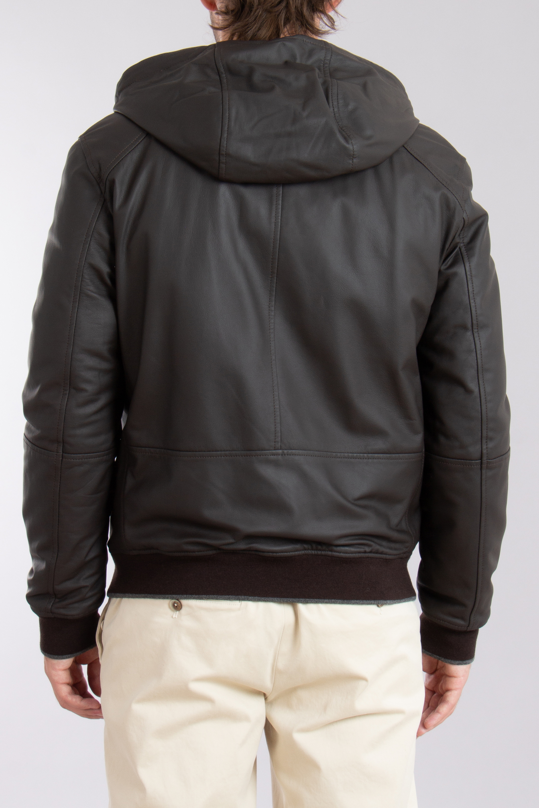 CANALI Lambskin Bomber Jacket