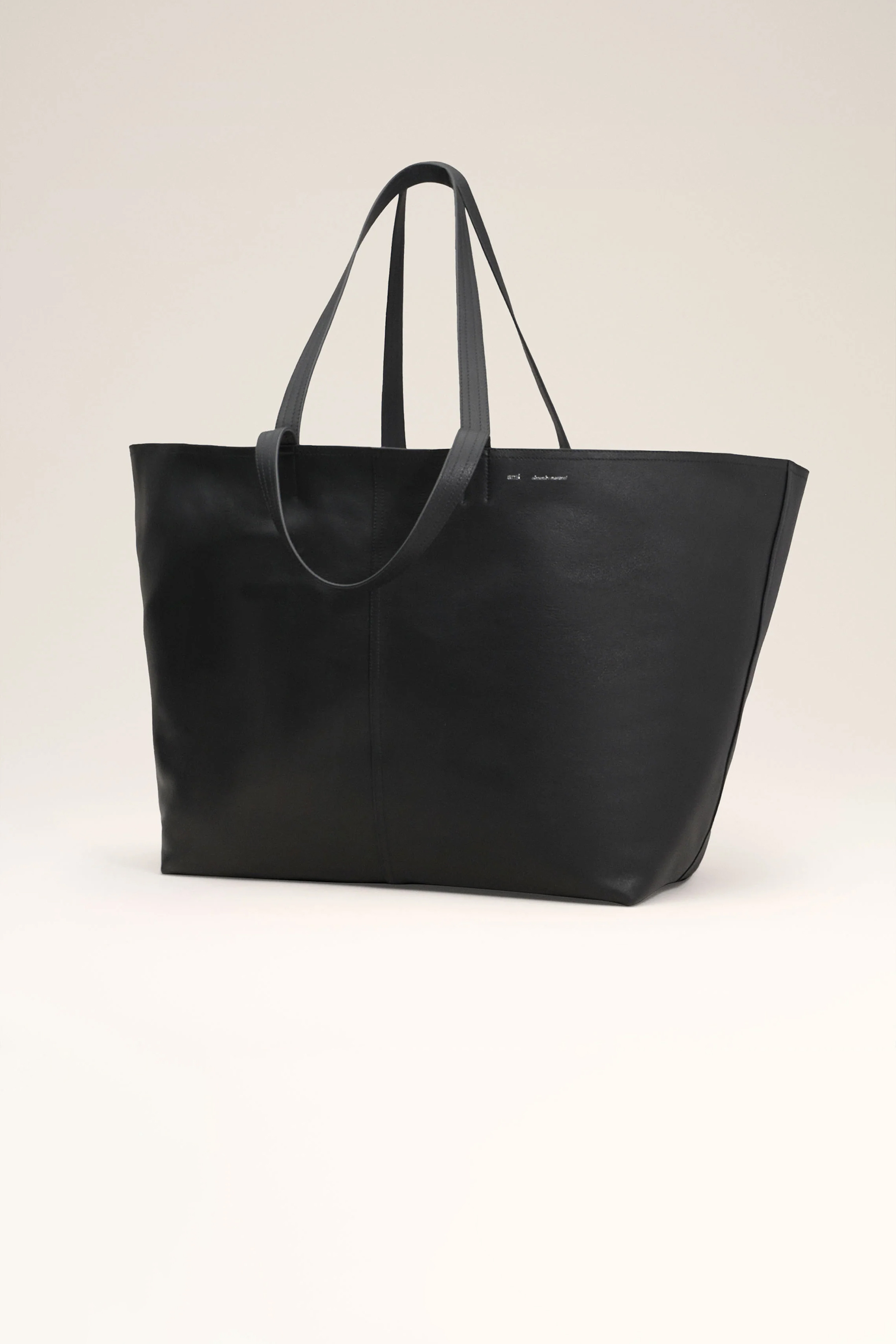 AMI PARIS Leather Midi Maxi Tote Bag