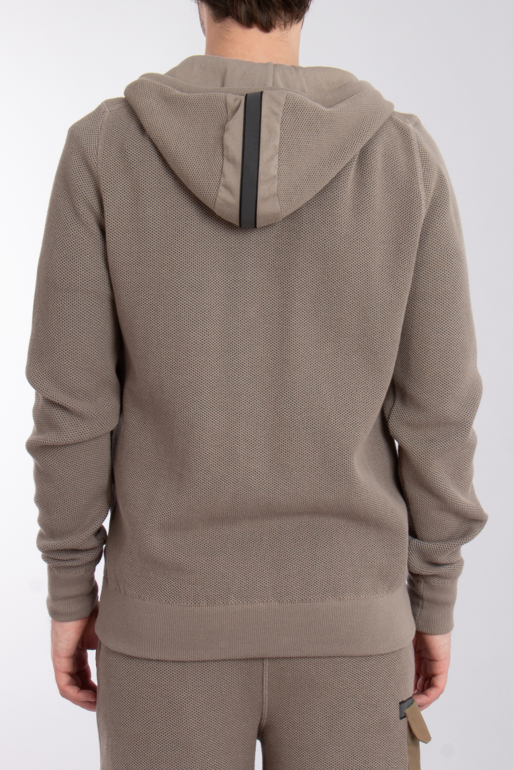 SEASE 3D Knitted Cotton Blend Zip Hoodie